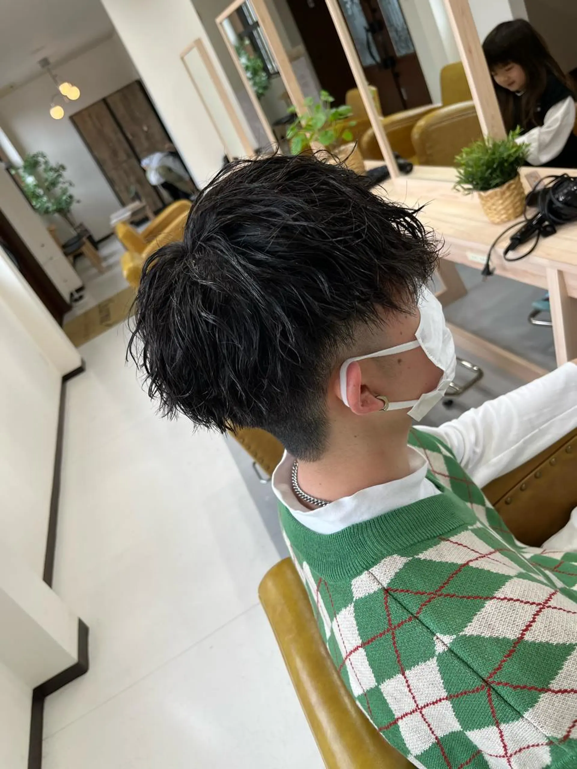 ショート メンズ メンズパーマ 峯 渉人のヘアスタイル