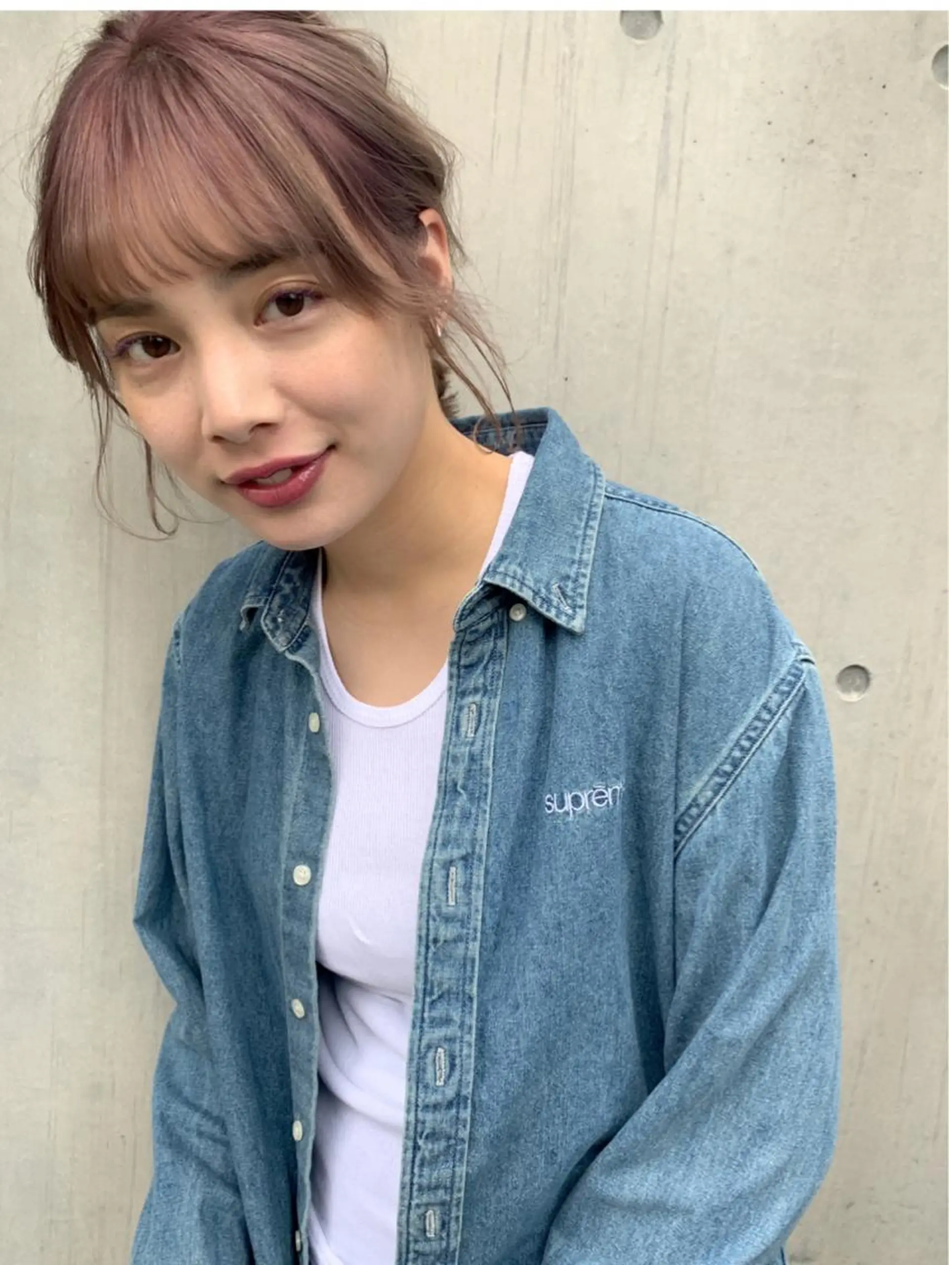 ミディアム アッシュ カット ヘアカラー トリートメント HOODS hair salon所属・透明感カラー🌿ボブ ✨飛田　ケイのヘアスタイル