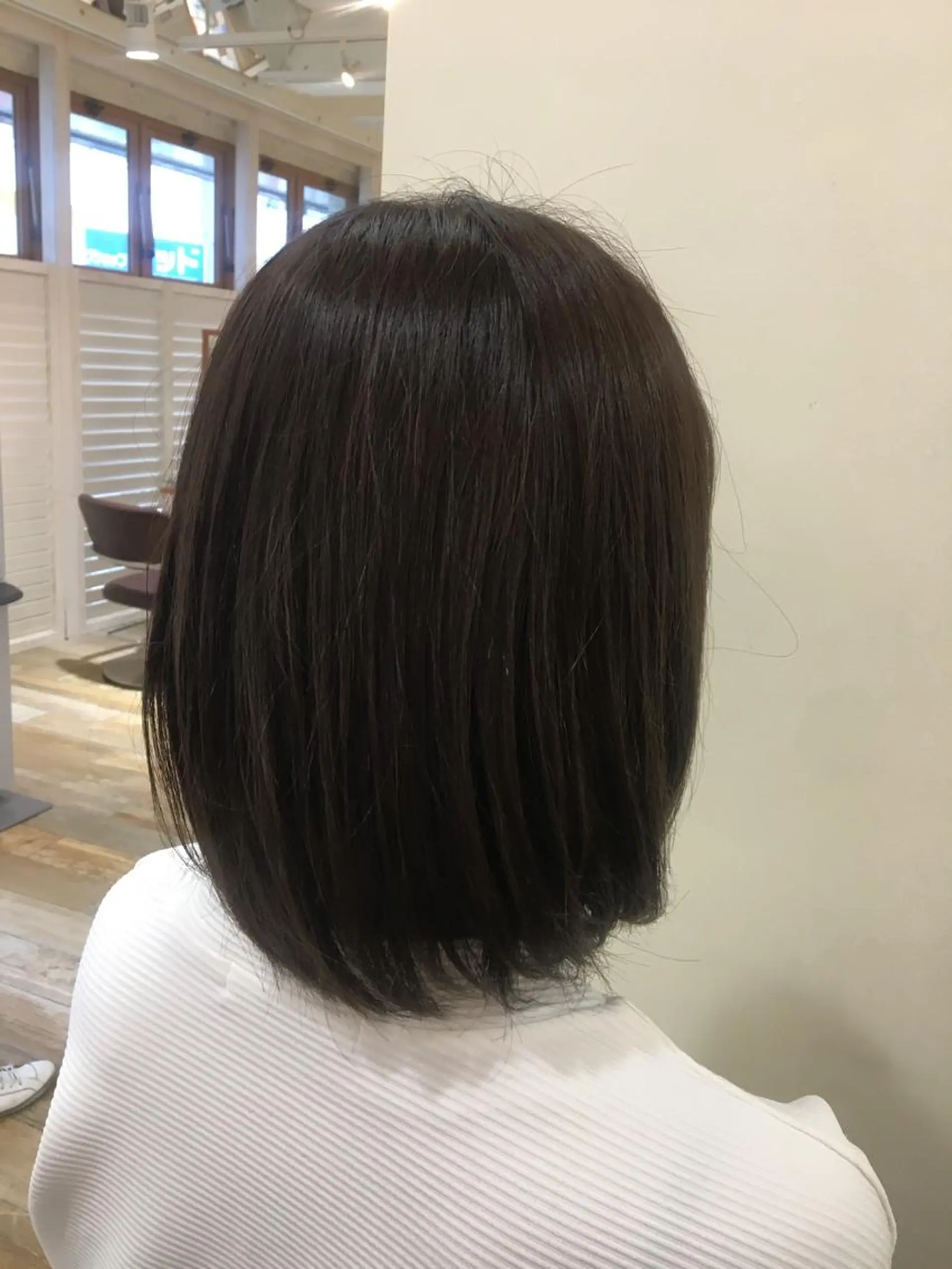 ミディアム カラー ボブ/美髪矯正 /佐藤　奈巳のヘアスタイル