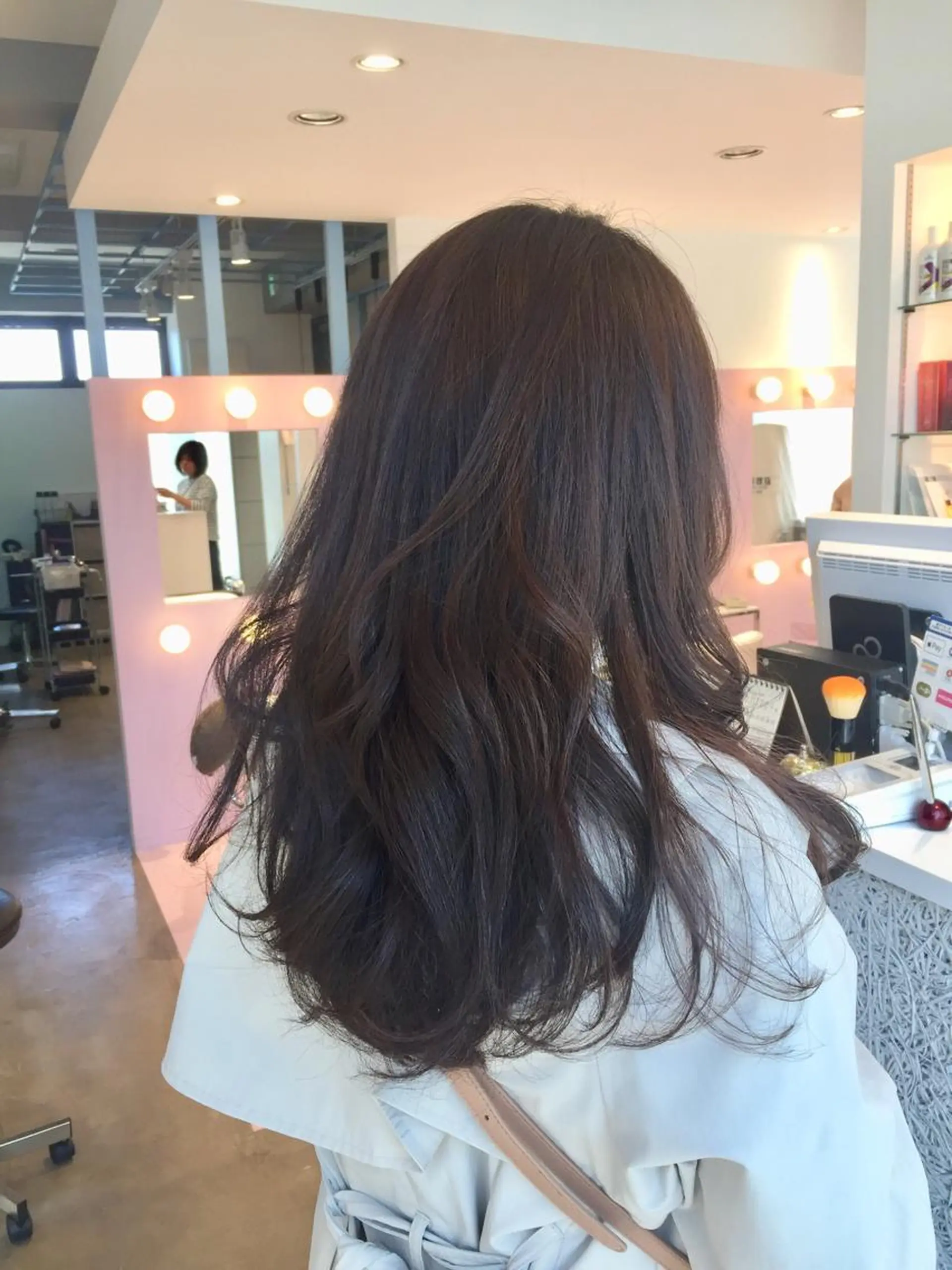 セミロング カット ヘアカラー トリートメント ヘッドスパ 所渉/韓国レイヤー /ウルフカットのヘアスタイル