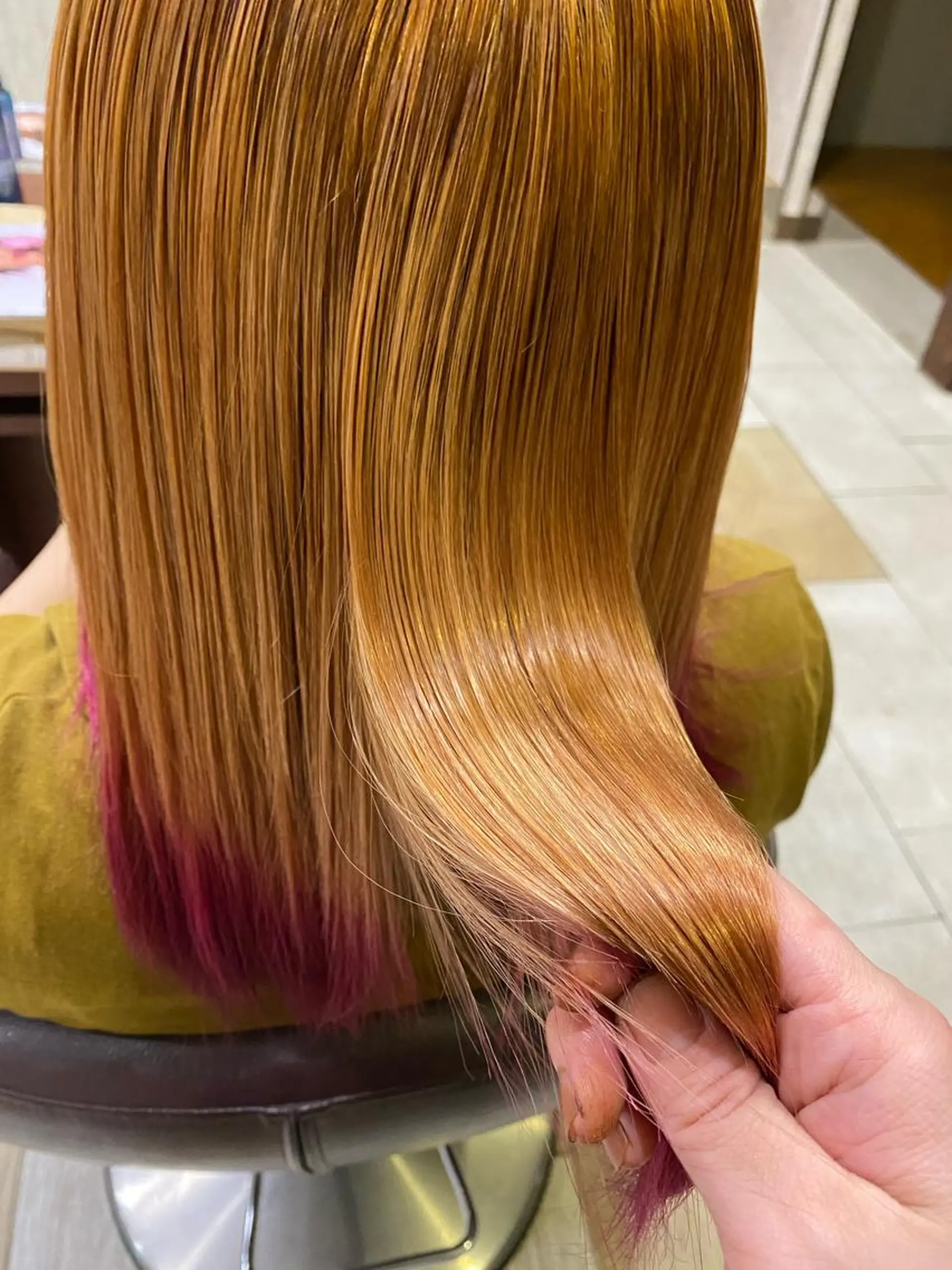 ミディアム 縮毛矯正 トリートメント 🦋店長🦋 ほんさわ みずきのヘアスタイル