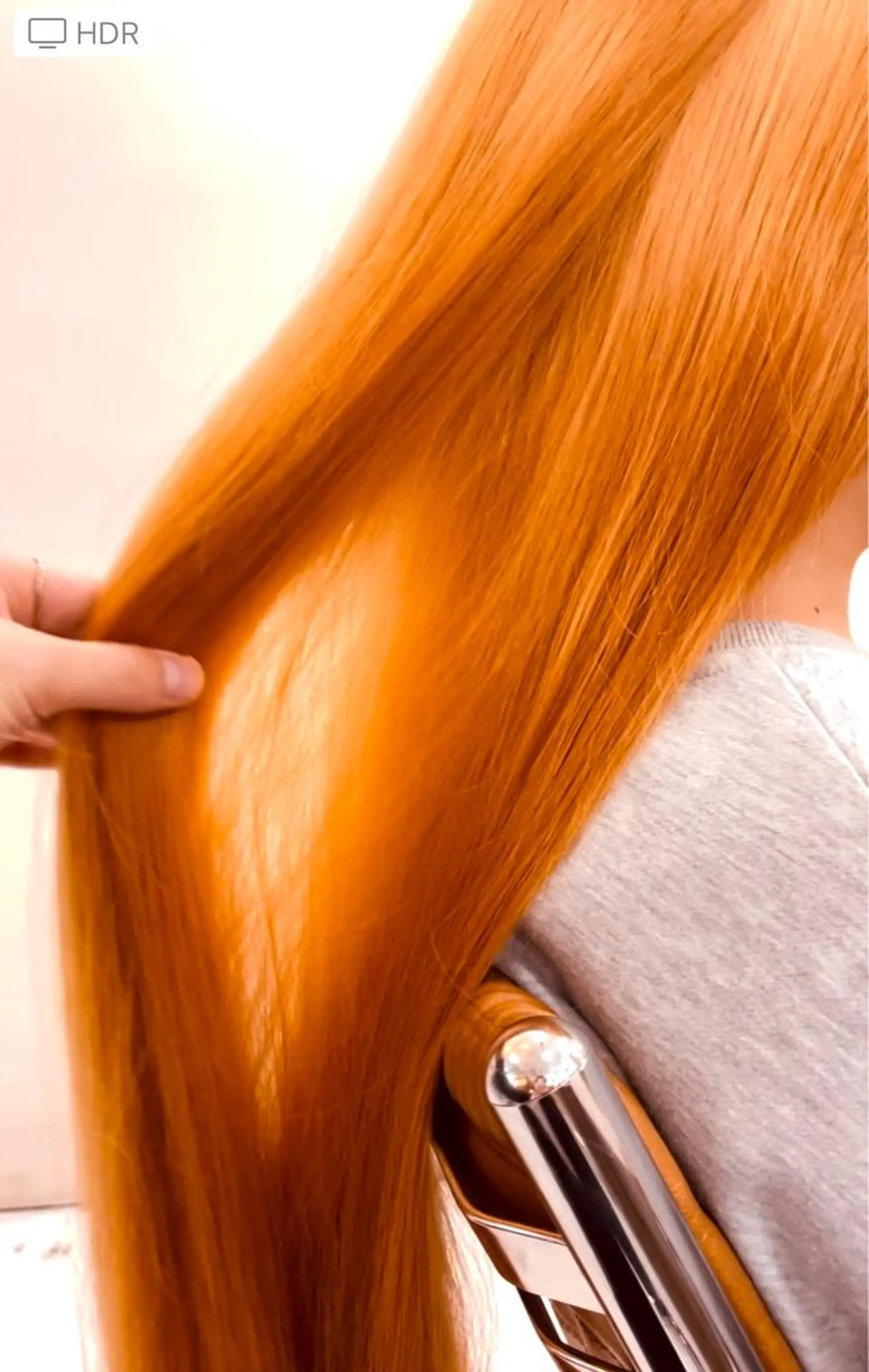 ロング カラー ブリーチ オレンジ ケアカラー×髪質改善 🌙OKUBO🌙のヘアスタイル