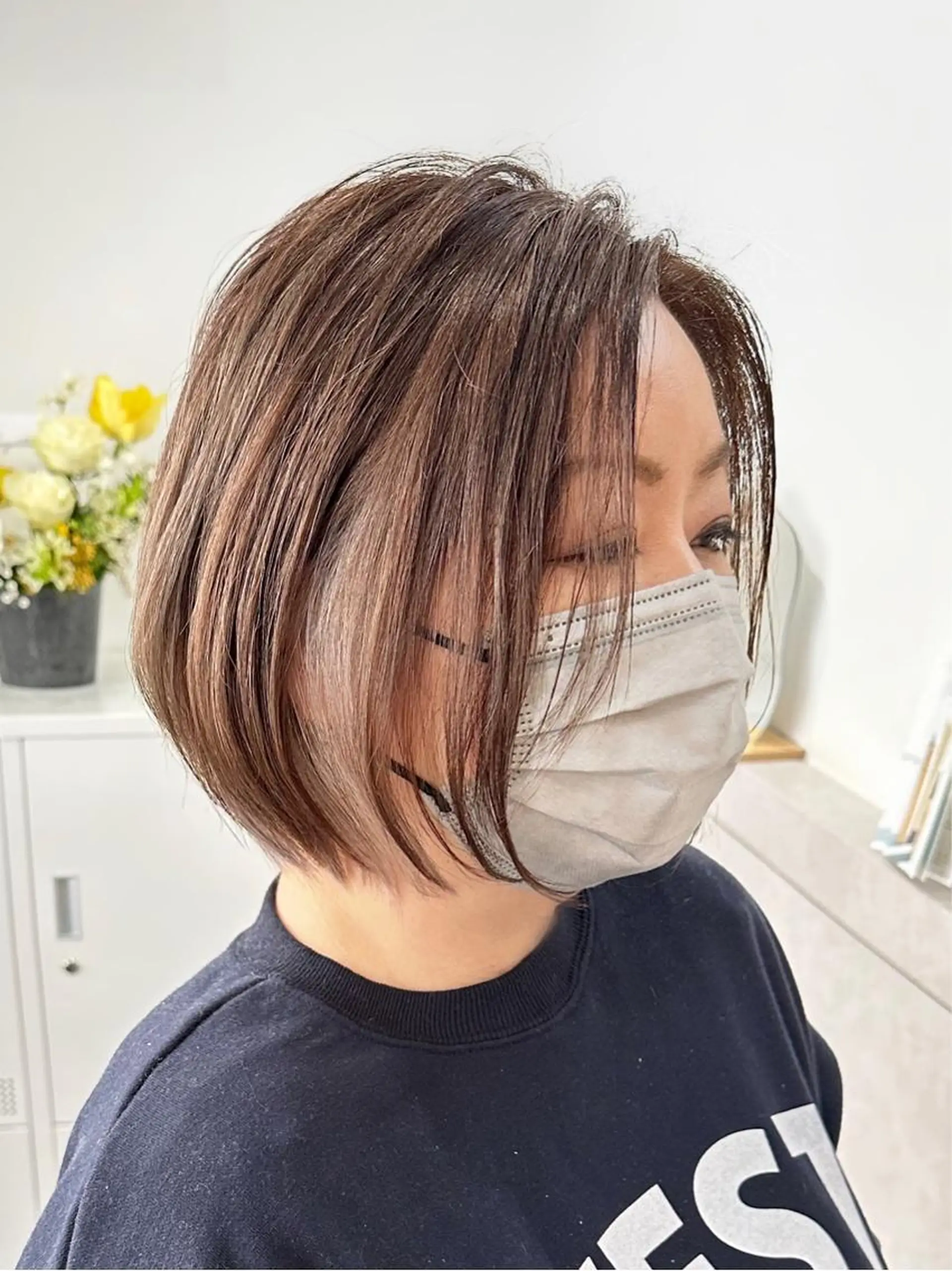 ショート カラー ショートボブ ベージュカラー ブリーチ ケアブリーチ ダブルカラー hair salon suiw所属・ハイトーンショート 特化‬吉田義隆のヘアスタイル