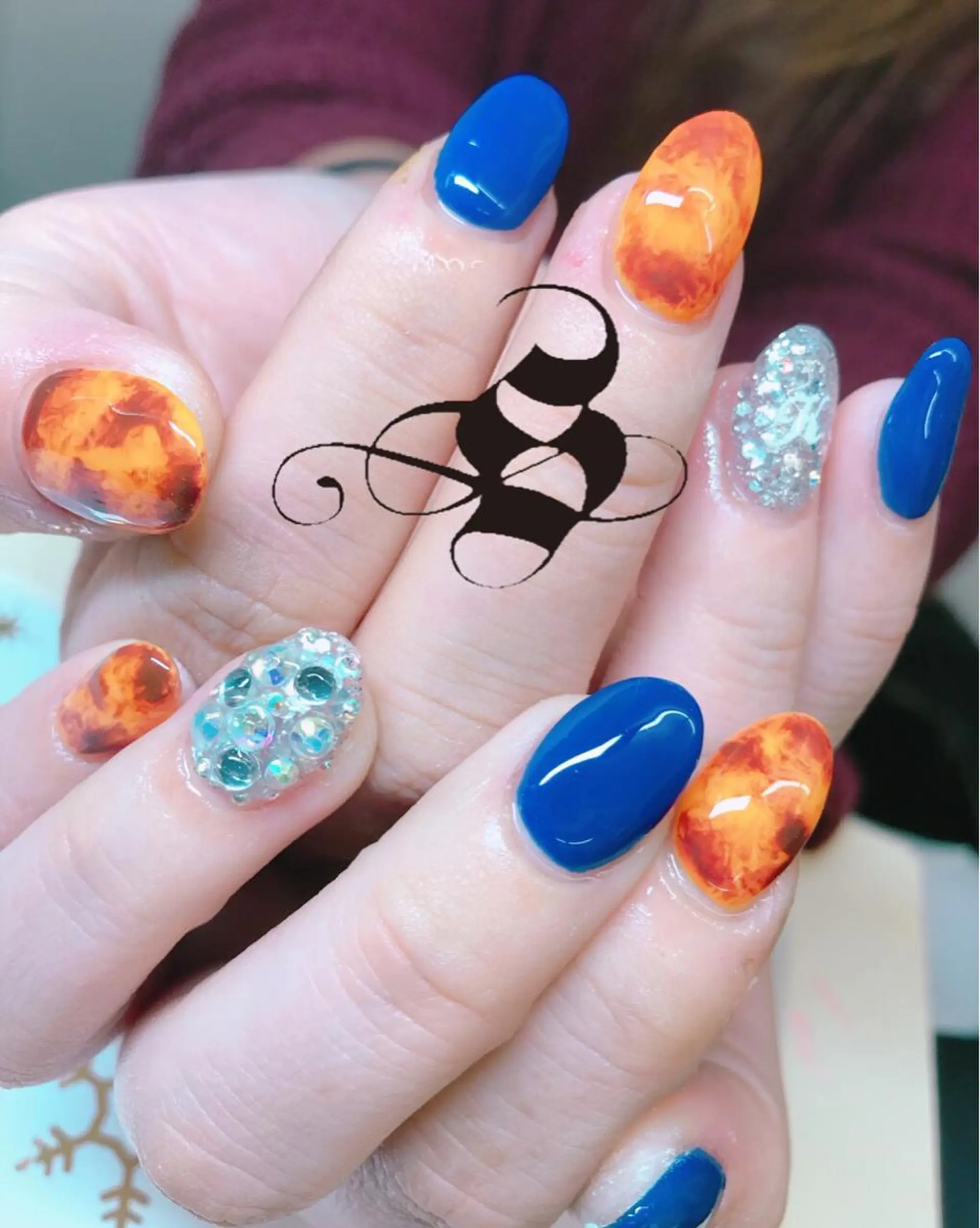 ネイル 長さ出し メンズネイル 持ち込み スカルプネイル ネイルチップ S&S 村田小百合のネイルデザイン