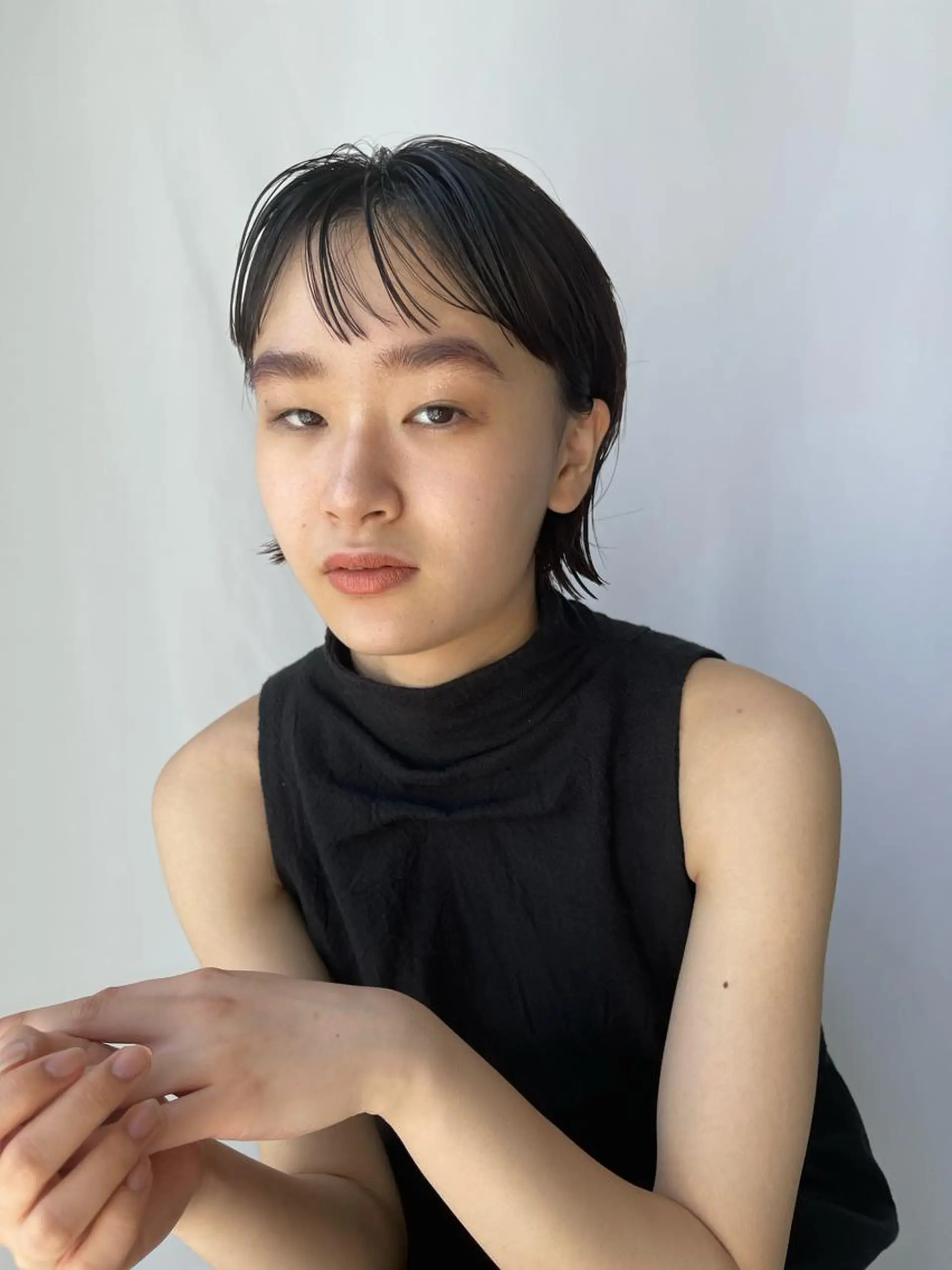 ショート カラー パーマ oma　袮次金 鈴香のヘアスタイル