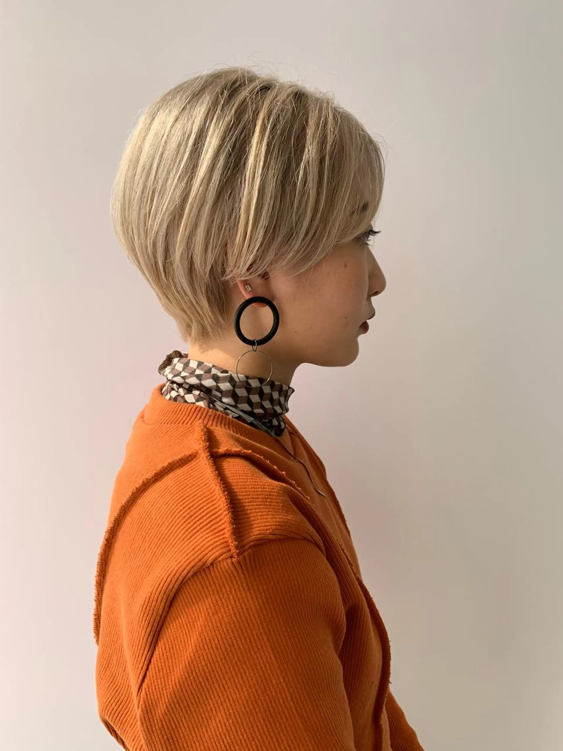 ショート カラー ハッシュカット/四条 烏丸/寺本弘樹のヘアスタイル