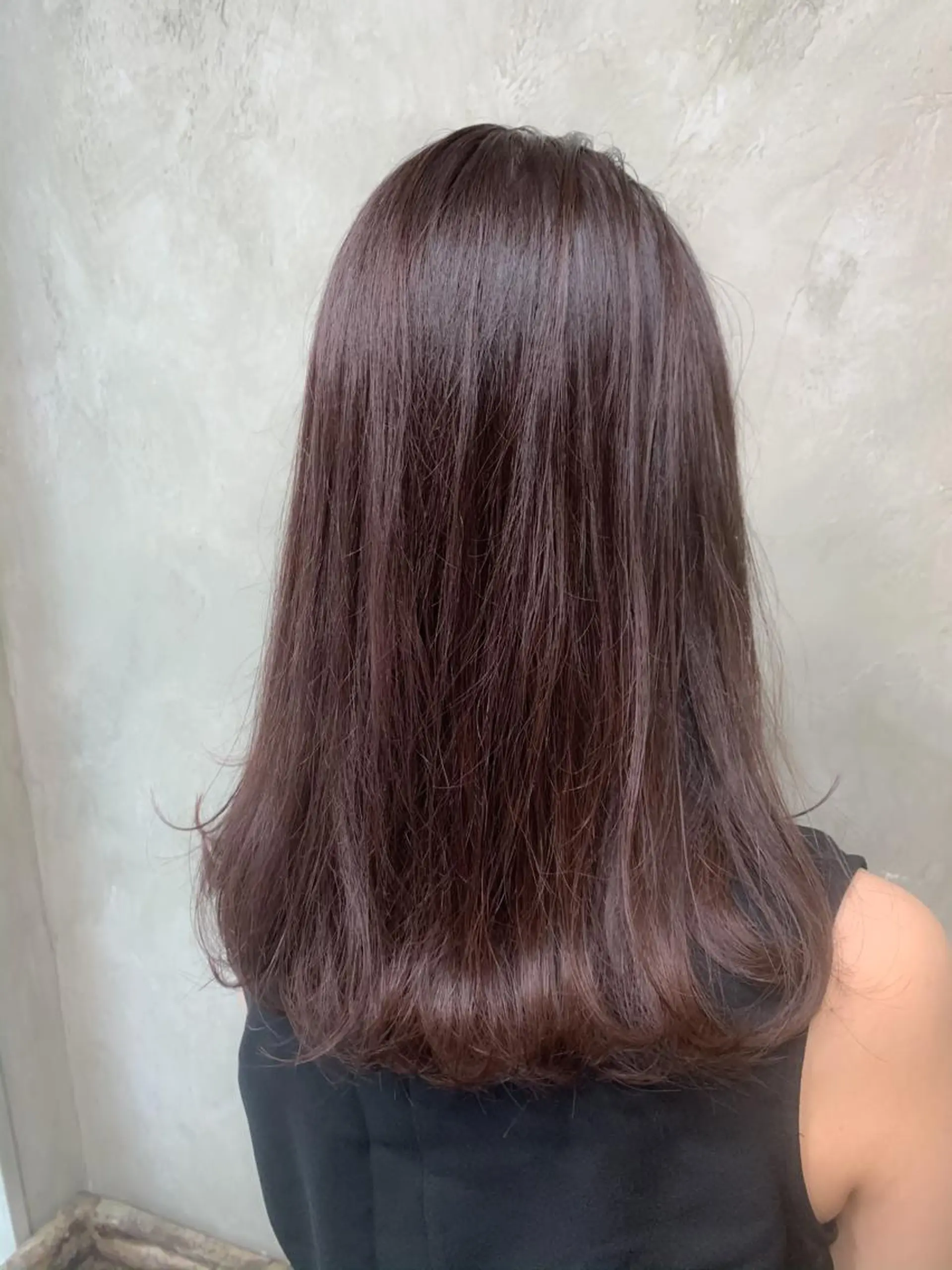 セミロング カラー アッシュ ラベンダーカラー ラベンダーアッシュ 🌈髪質改善💕 縮毛矯正✨青木まで✨のヘアスタイル