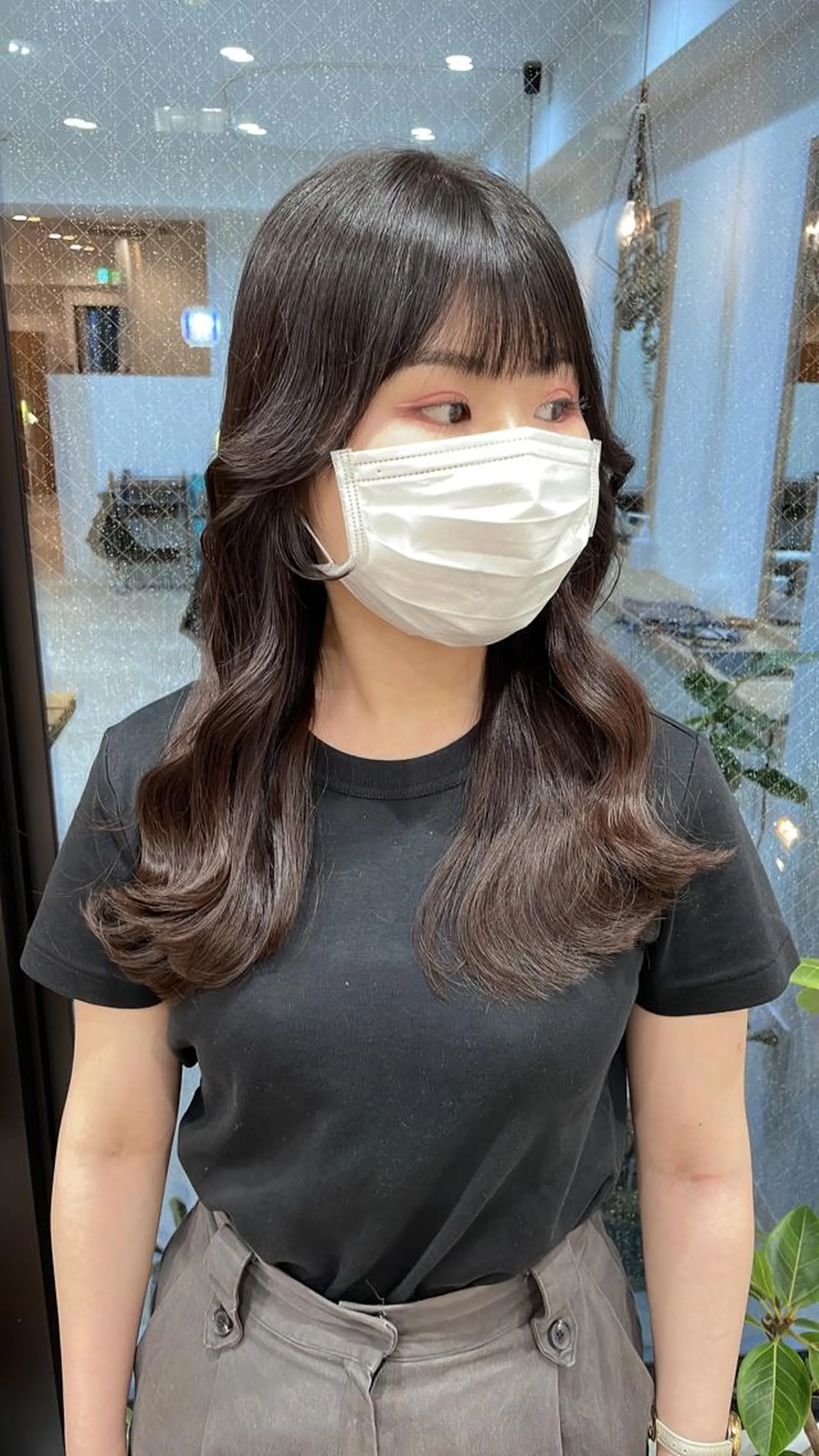 ロング 韓国風ヘア レイヤーカット entality所属・mizuki 韓国 ヘア/髪質改善のヘアスタイル