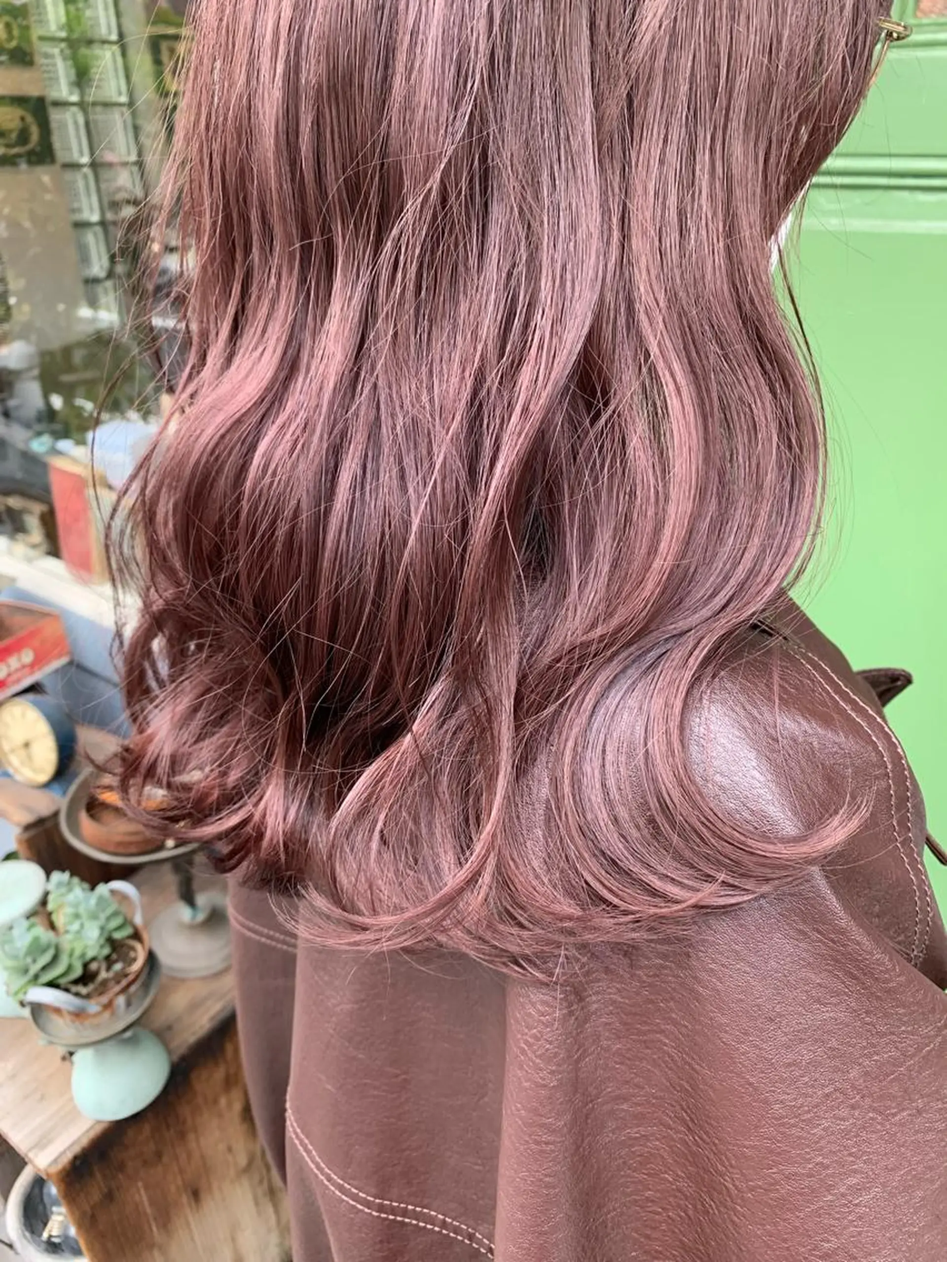 セミロング カラー ヘアカラー トリートメント 清水千優/パーマ/透 明感カラー/メンズのヘアスタイル