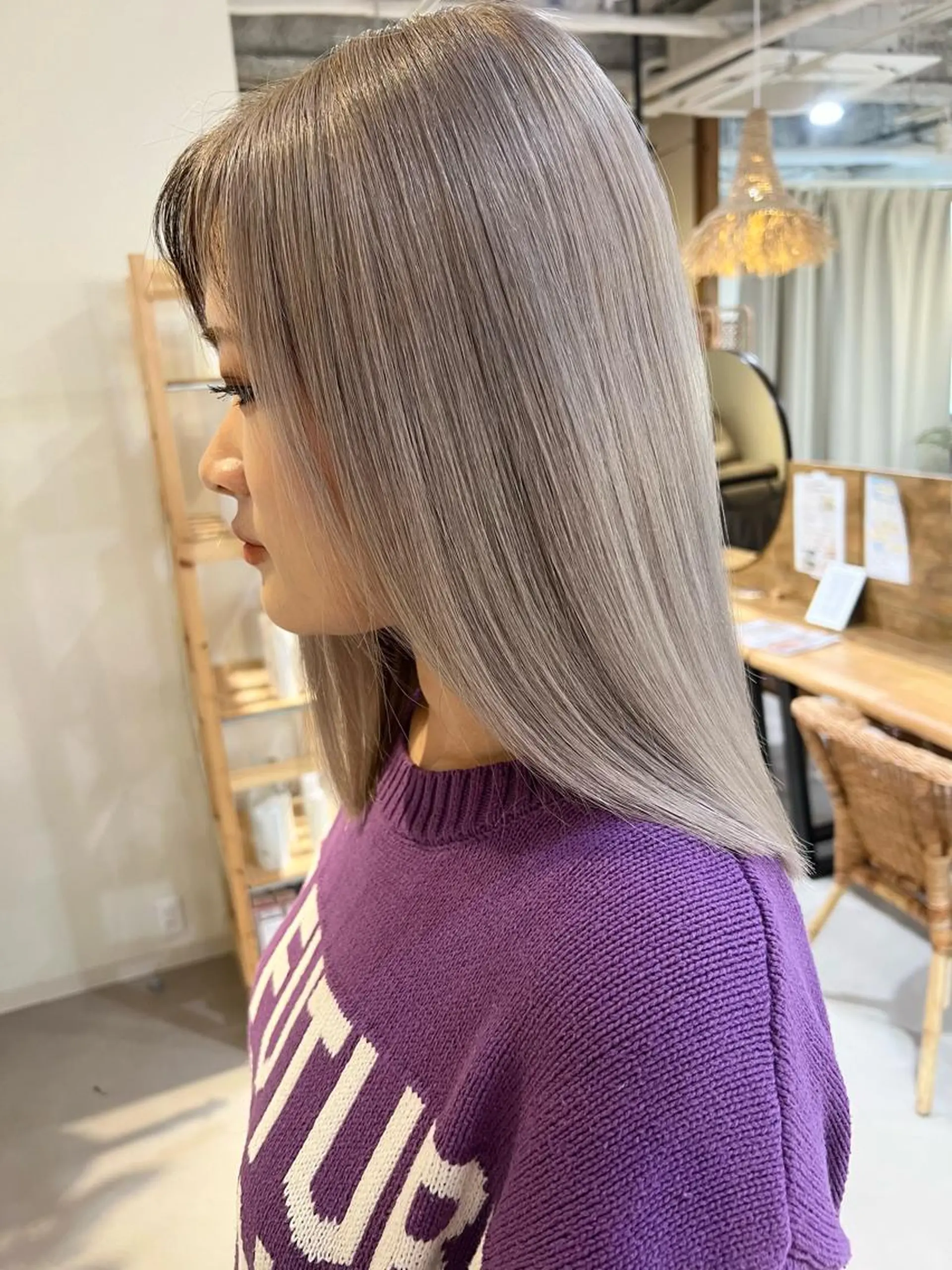 セミロング ココルアナ 豊中美容室のヘアスタイル