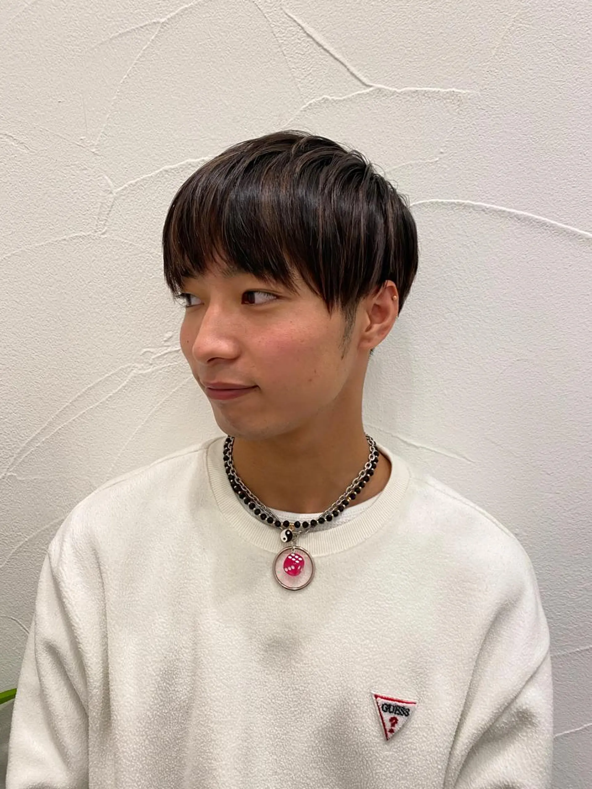 ショート カラー メンズ メンズハイライト ハイライトカラー ハイライト Ash中目黒店 榊間茜のヘアスタイル