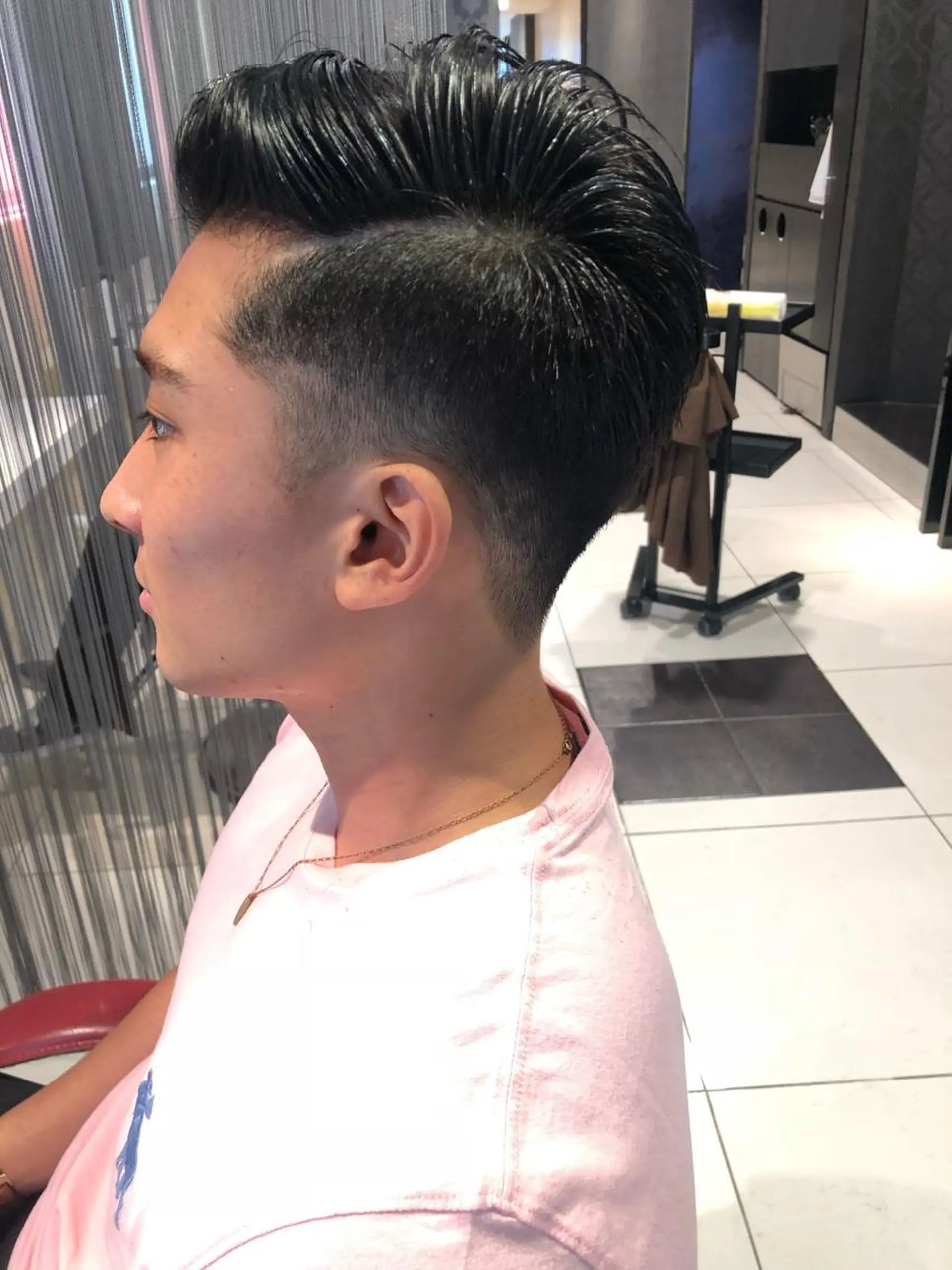 ショート パーマ メンズ フェードカット emerge川崎店所属・髪質改善/縮毛矯正 YUUKIのヘアスタイル