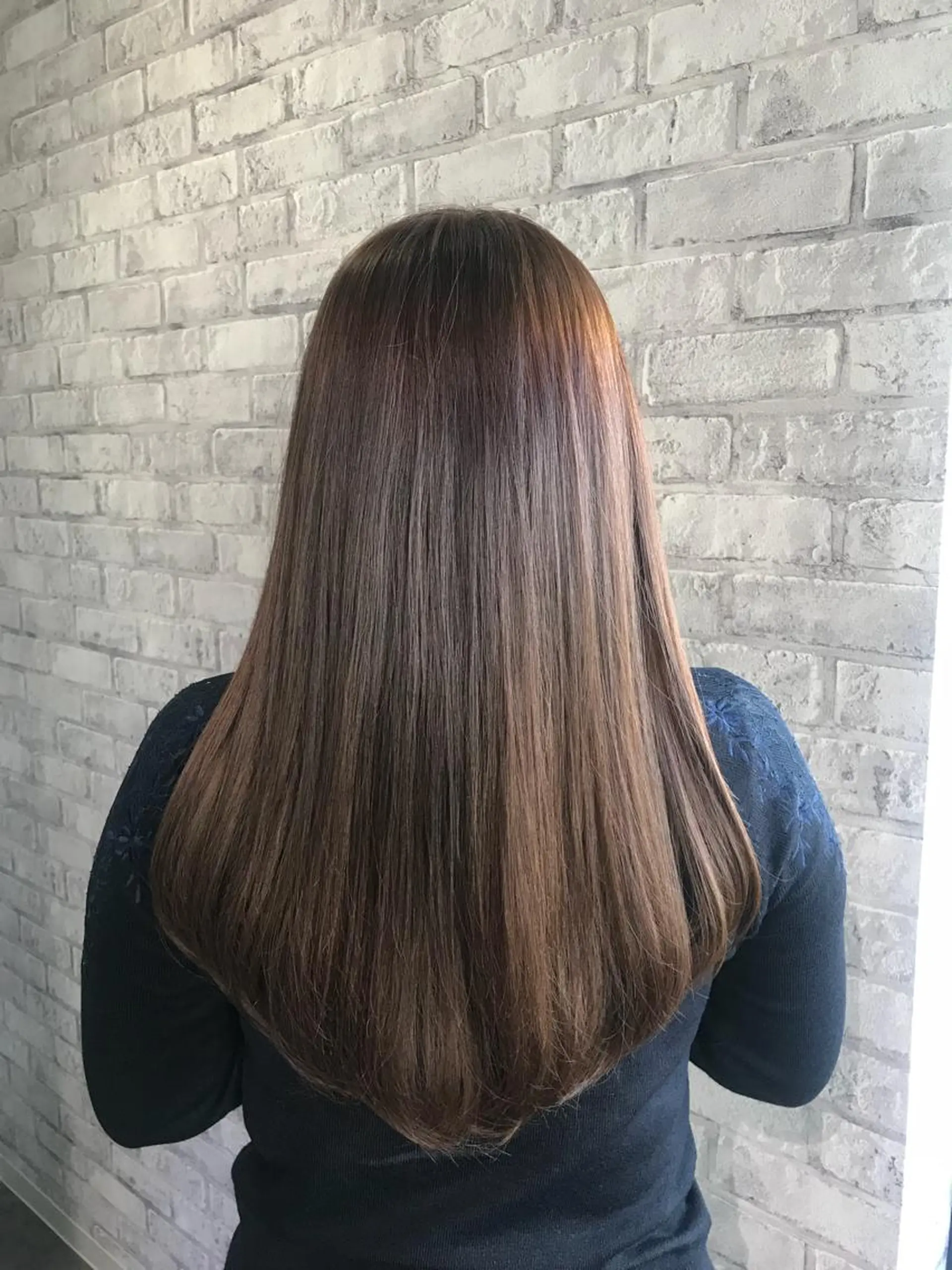 ロング カラー ブラウンカラー ロング Renatus店長 金子裕美のヘアスタイル