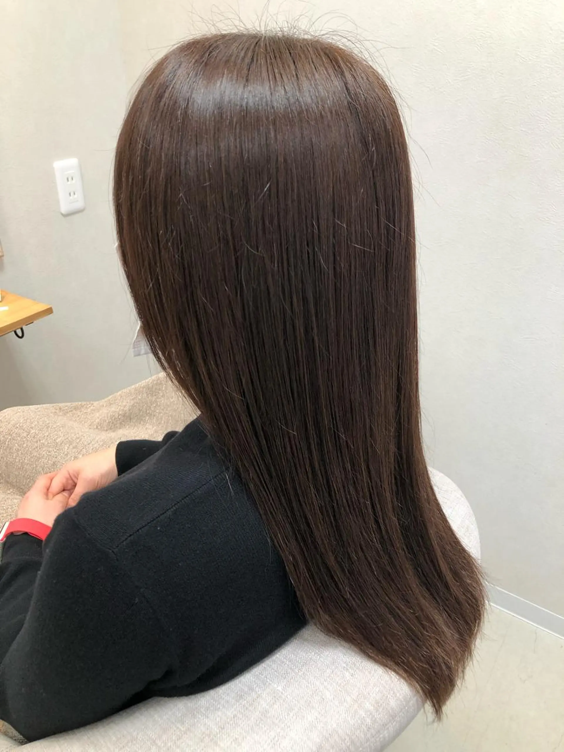 ロング カラー ブラウンカラー ショコラブラウン カット ヘアカラー ショート/白髪ぼかし 君和田若菜のヘアスタイル