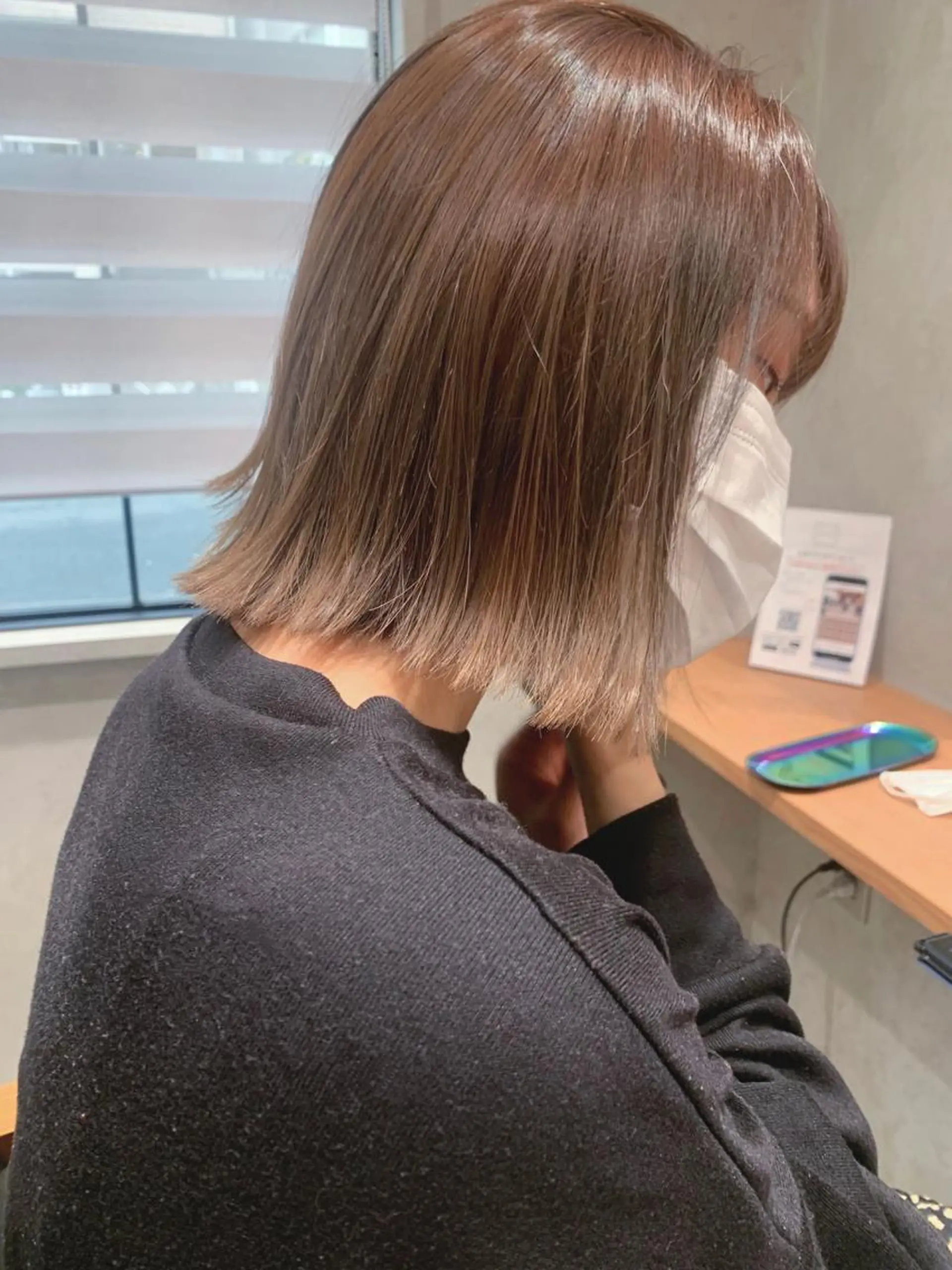 ミディアム カラー ベージュカラー stylist  ＊ mahoのヘアスタイル