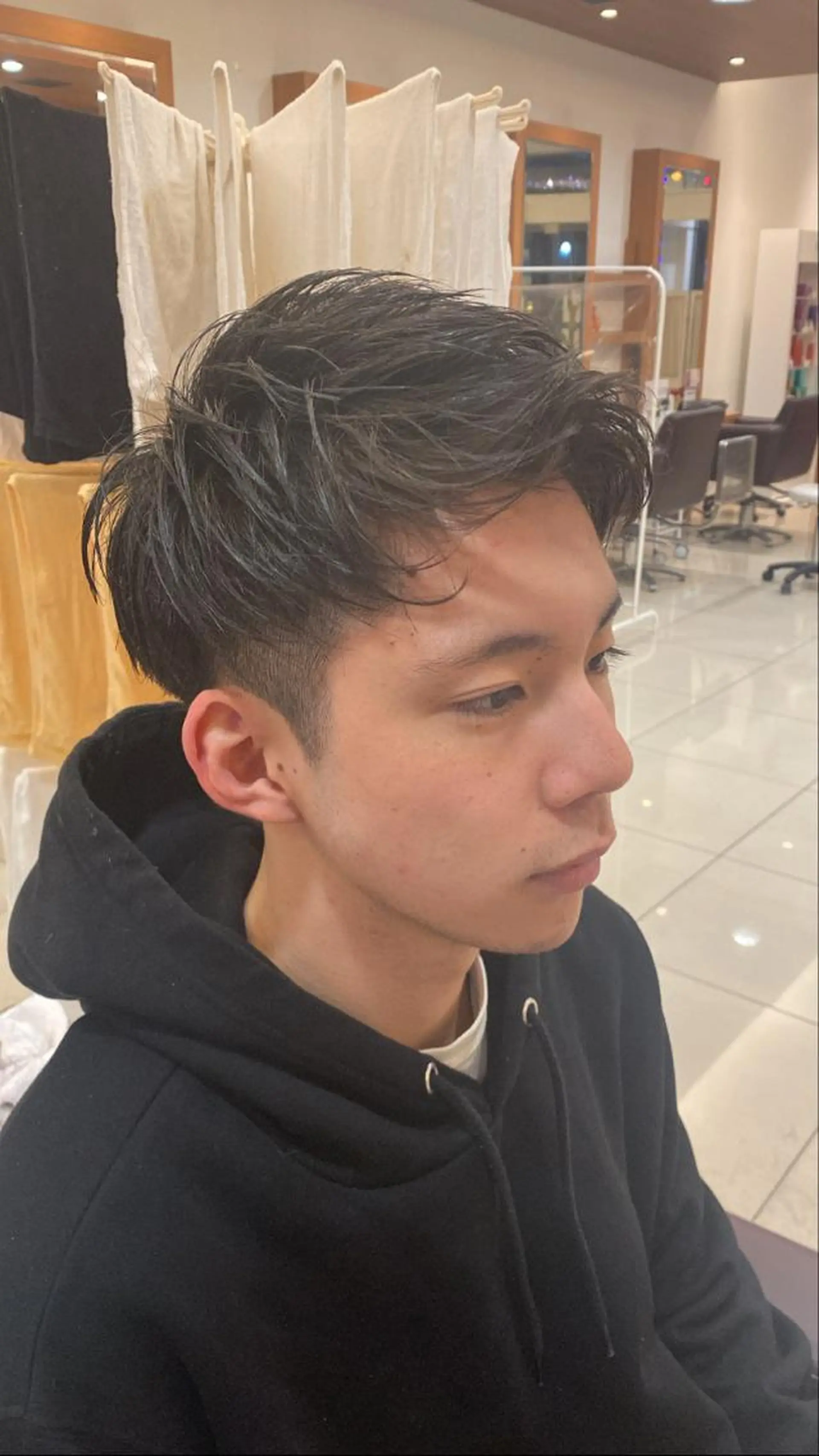 メンズ メンズパーマ カット レイヤー/艶カラー ROKUのヘアスタイル