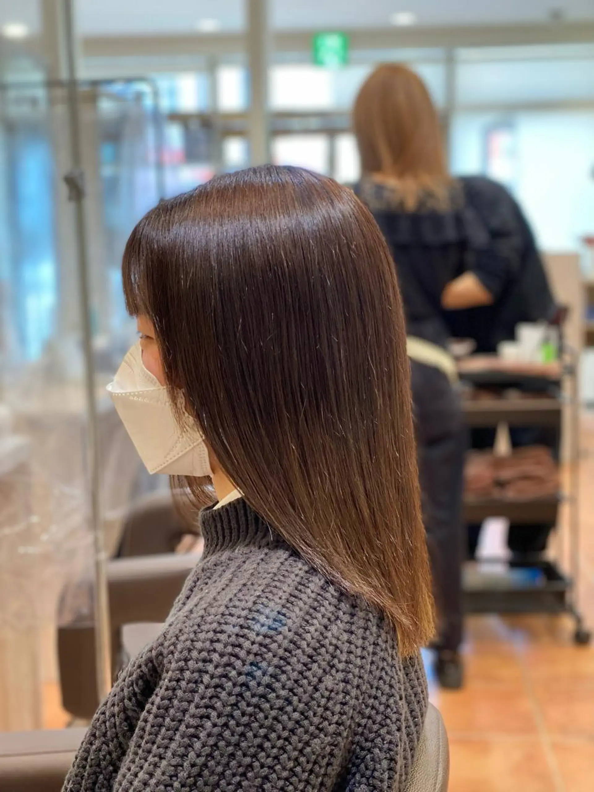 ミディアム ボブ 小顔カット トリートメント カット 縮毛矯正 🍀艶髪.美髪🍀 岡部恒輝のヘアスタイル