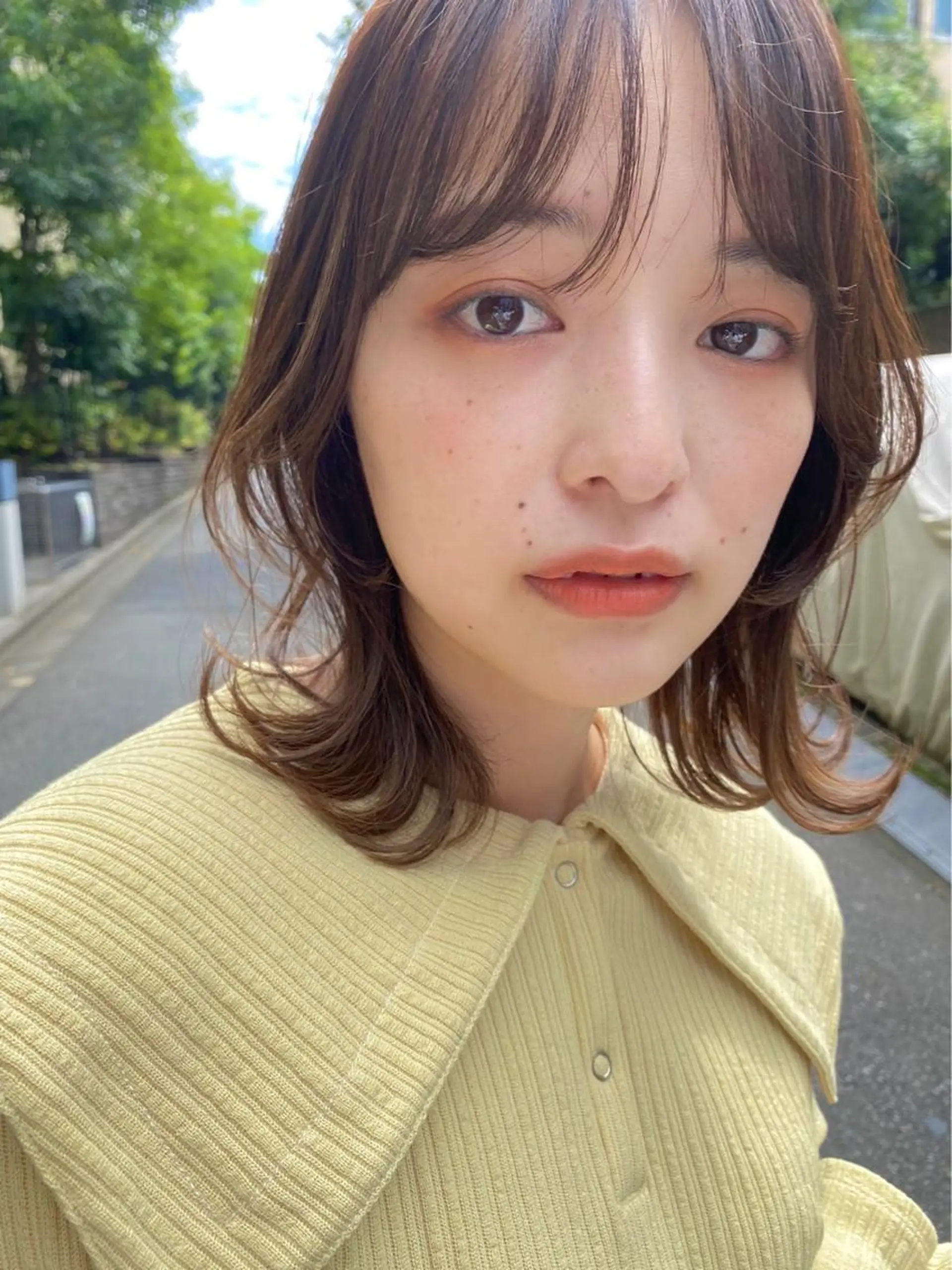 ミディアム カラー まつ毛パーマ🐏 NANAMIのマツエク・マツパデザイン