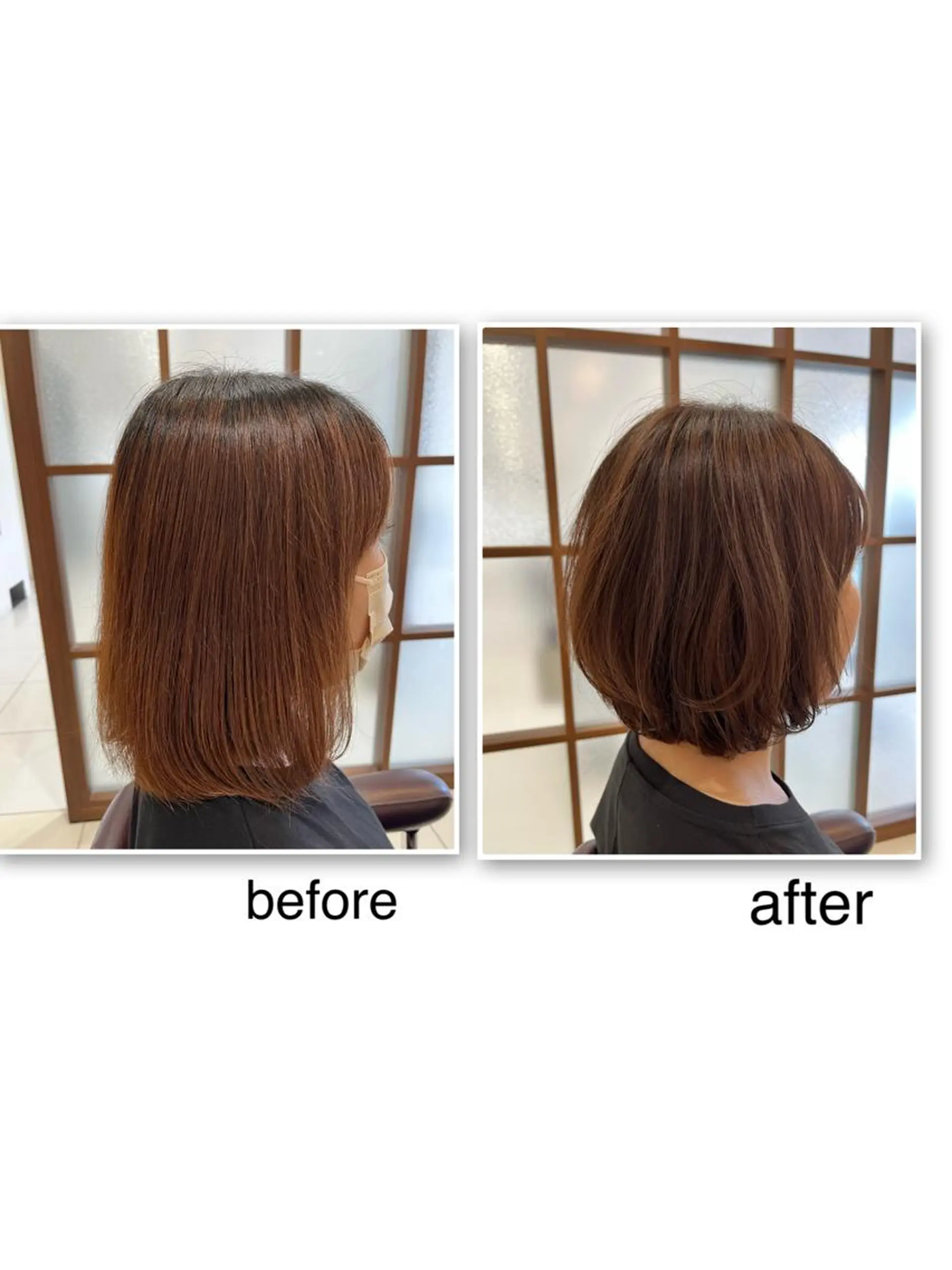 ショート ワンレンボブ ボブレイヤー ボブ レイヤーカット ツヅキ マスミのヘアスタイル