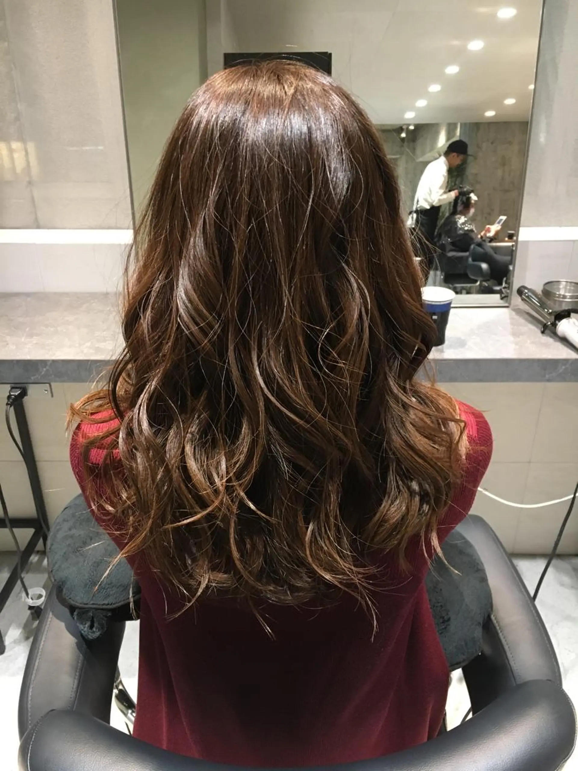 ロング カラー ベージュカラー ハイライトカラー ハイライト カット ヘアカラー トリートメント 髪質改善ULTOWA ✨松井　美幸のヘアスタイル