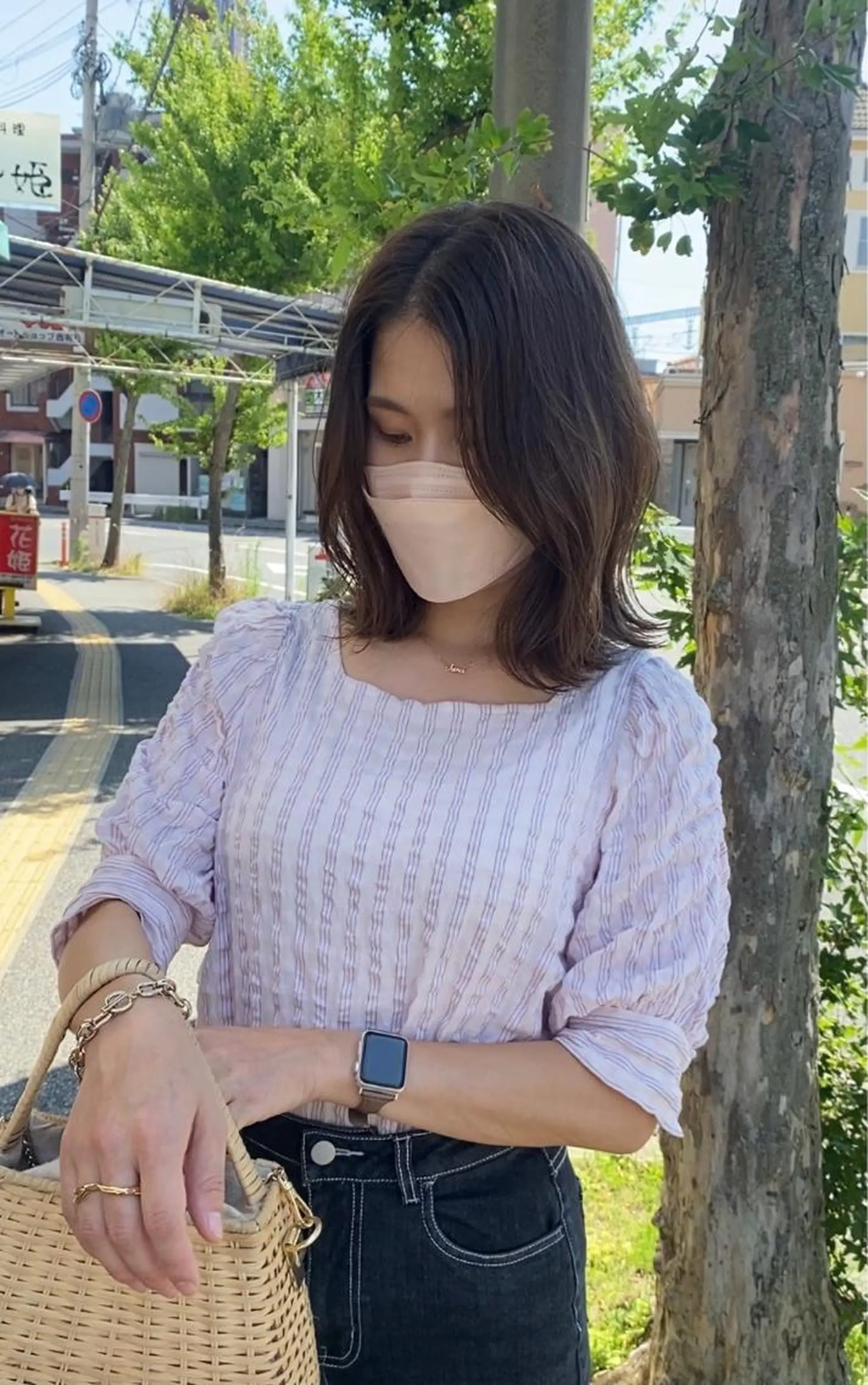 ミディアム 西元 亜由美のヘアスタイル