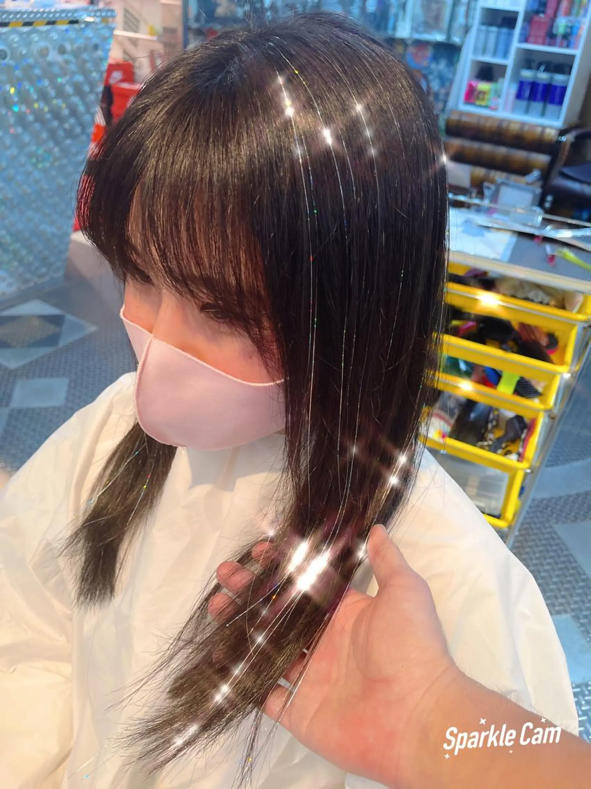 セミロング カラー ヘアアレンジ エクステ haco+所属・🌈派手髪エクステ ブレイズ🌈ひろとのヘアスタイル