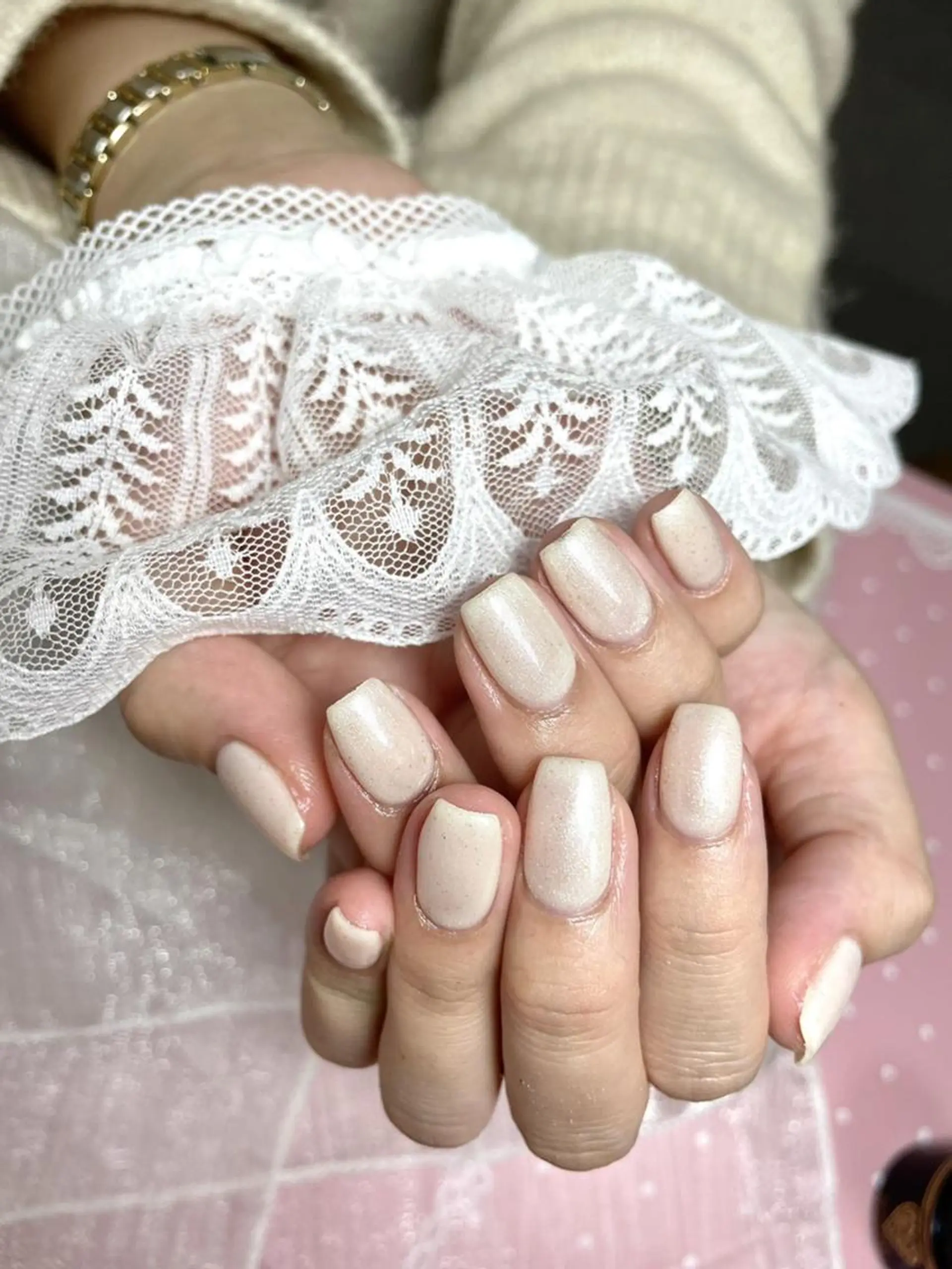 ネイル アートネイル オーロラネイル フラッシュネイル ガーリー キラキラネイル ハンドネイル DEMAIN- 🌹のネイルデザイン