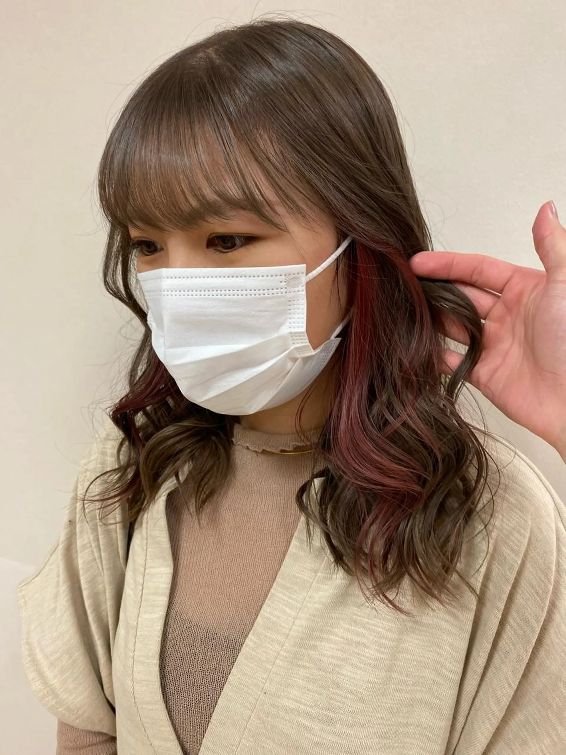 セミロング カラー ブリーチ指名No.1 Daikiのヘアスタイル