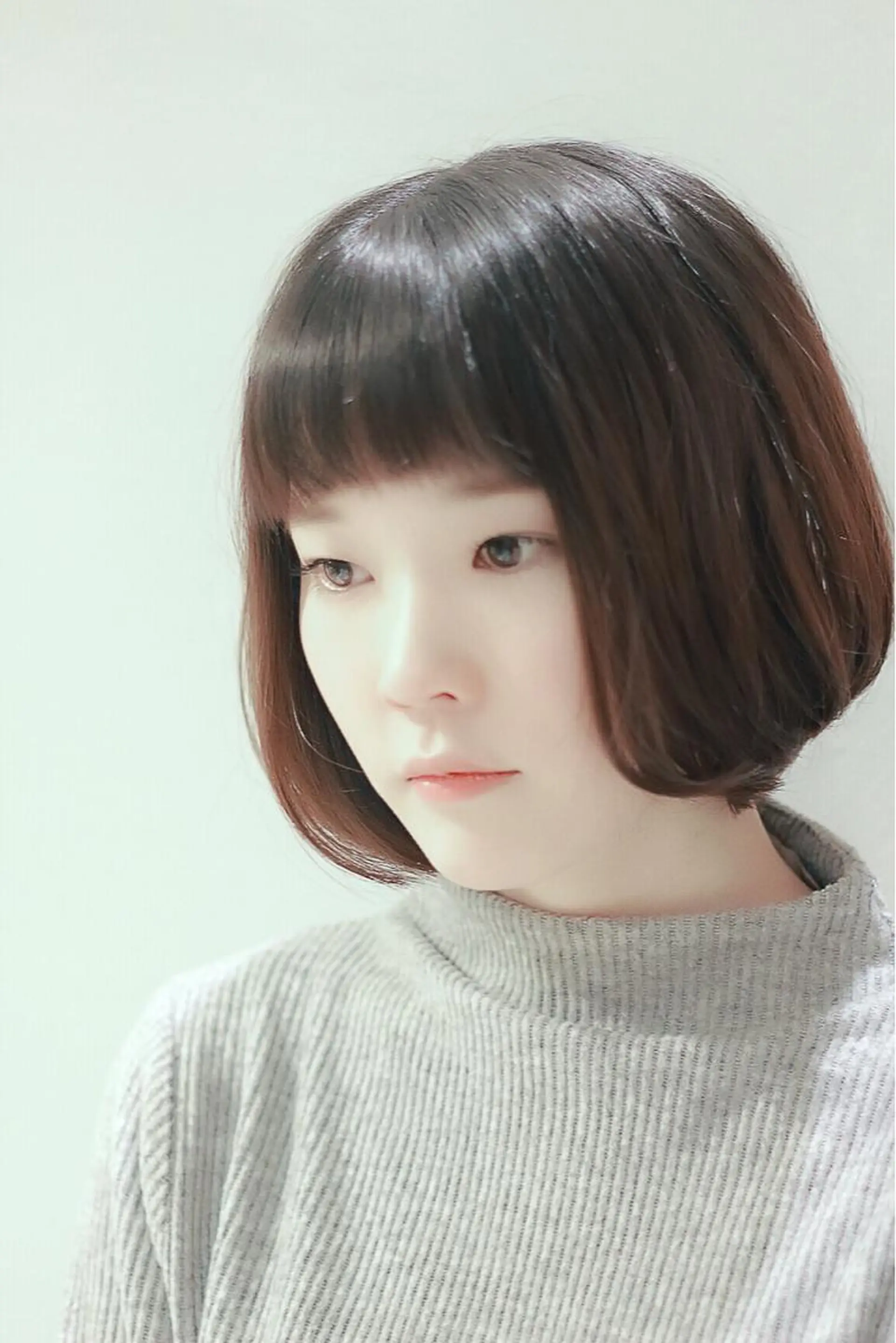 ショート ミディアム カラー ボブ 川間 将彦のヘアスタイル