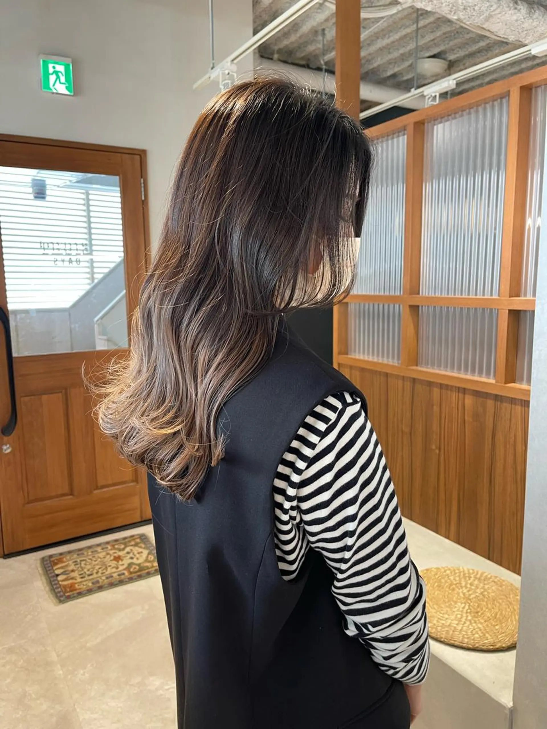 ロング カラー カット ヘアカラー 店長　MANAMI ／ブリーチ／骨格ボブのヘアスタイル