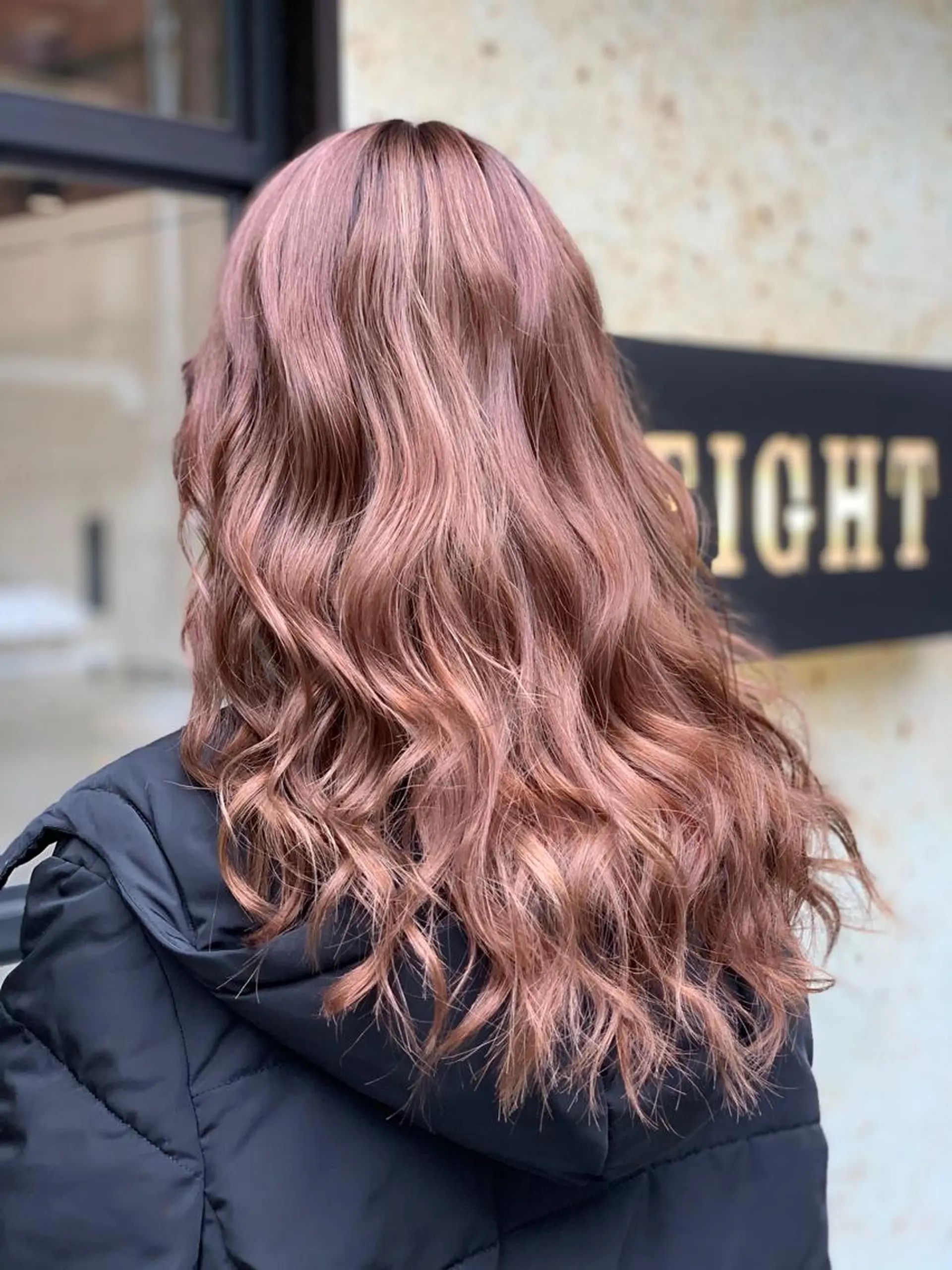 ミディアム カラー ヘアアレンジ 髪質改善×ハイトーン 中田啄也のヘアスタイル