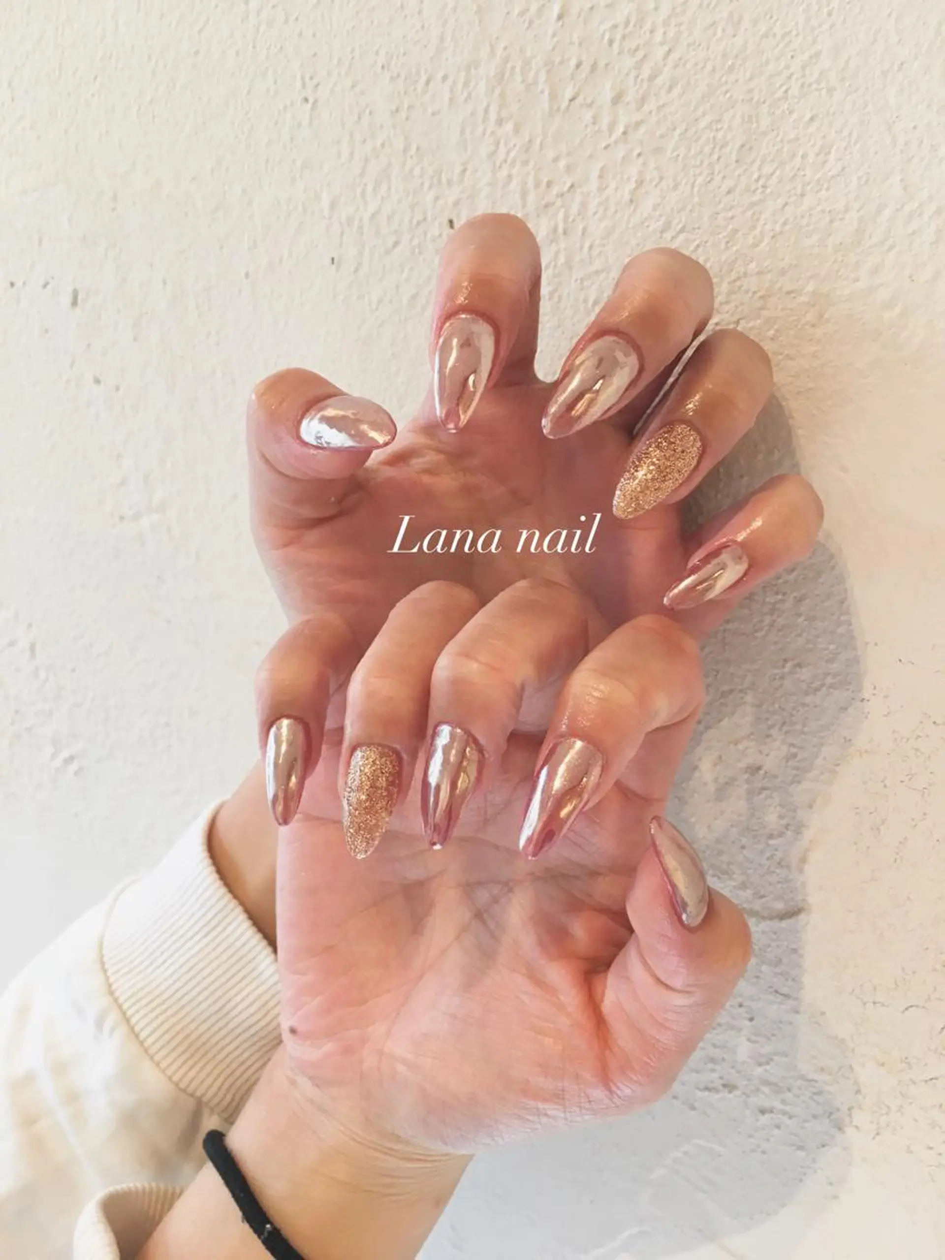 ネイル ミラーネイル ハンドネイル Lana nail所属・Lana nailのネイルデザイン