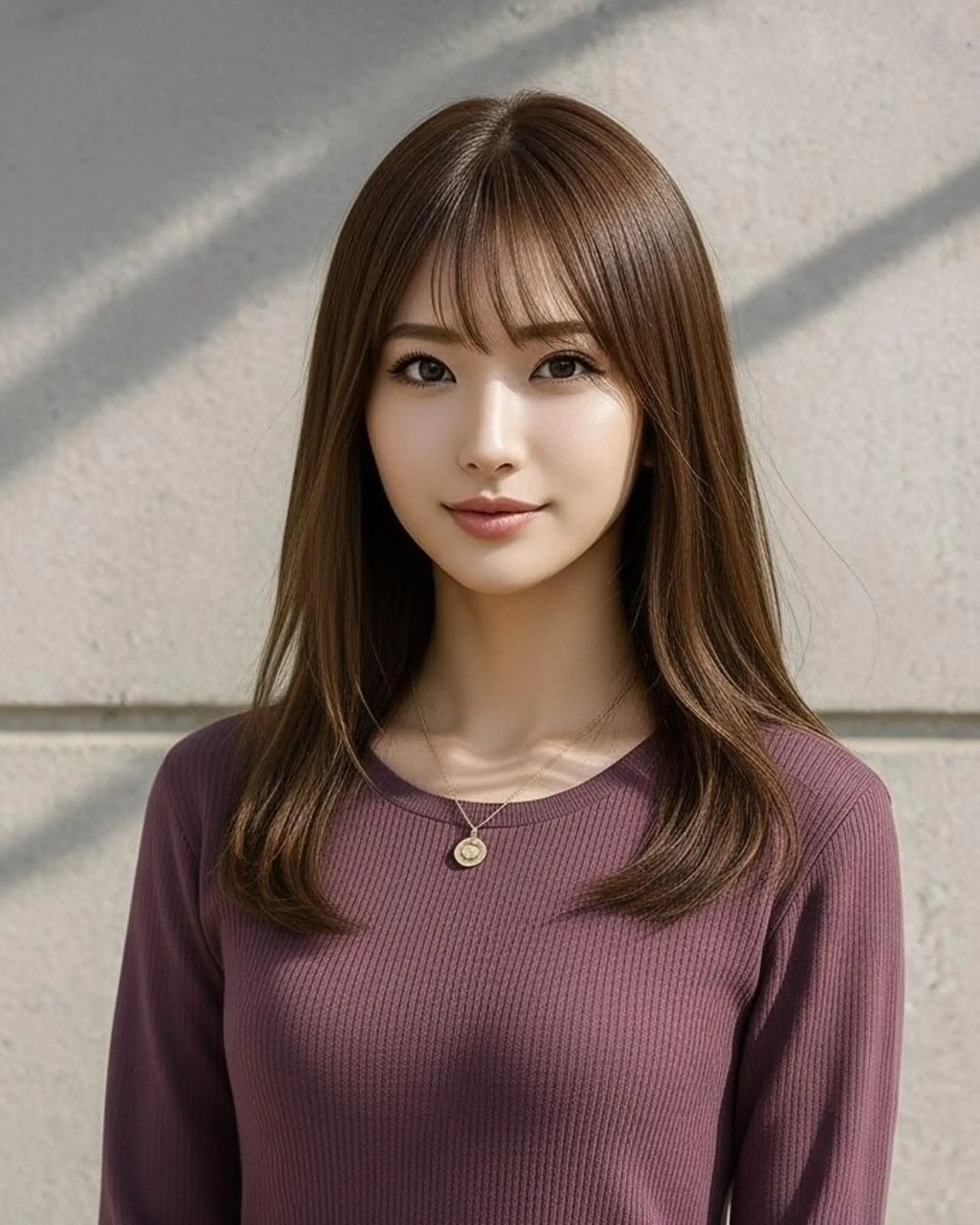 セミロング 髪質改善 レイヤーカット トリートメント カット トリートメント ヘアセット さく/髪質改善× 縮毛矯正/町田のヘアスタイル