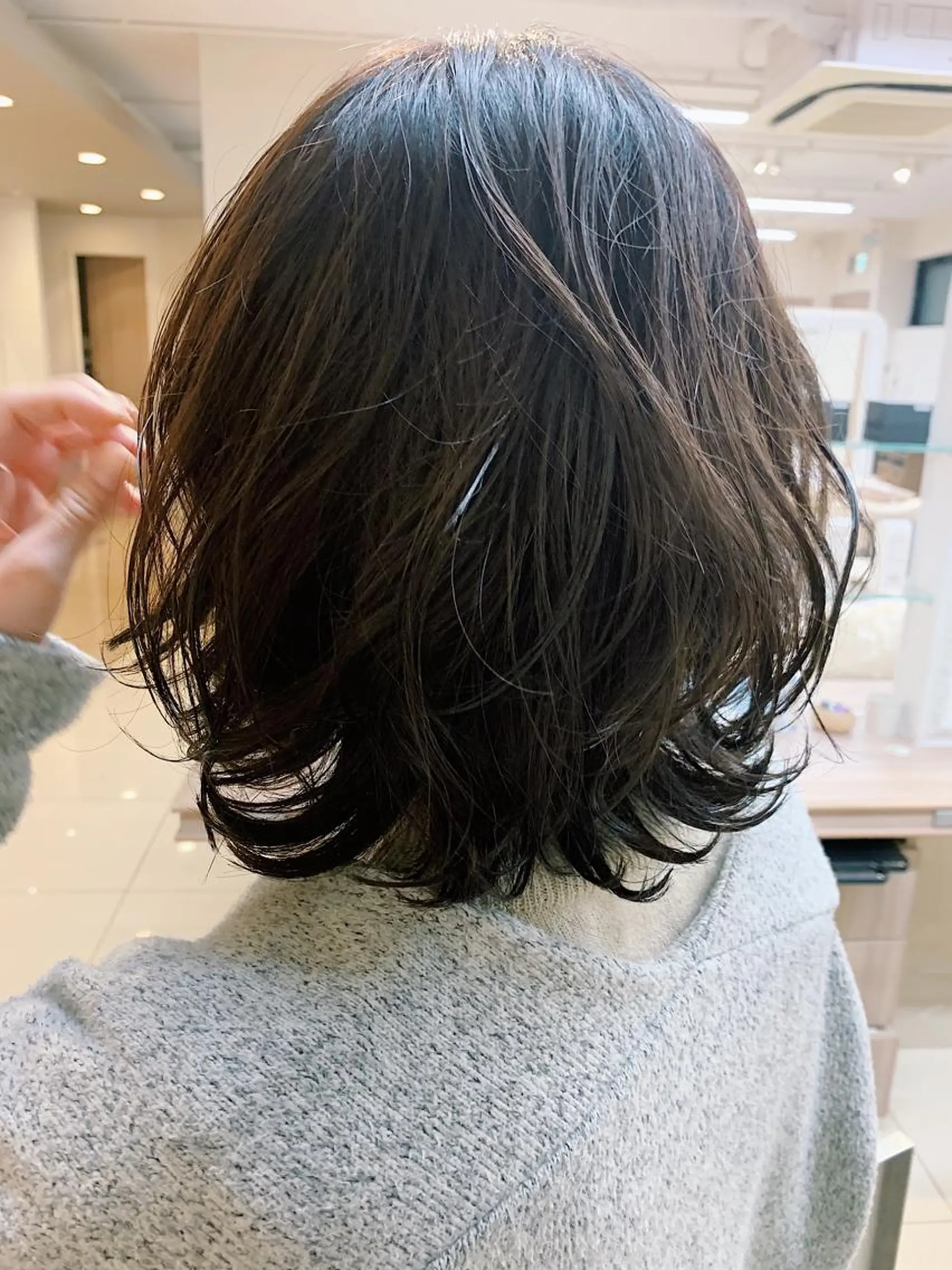 ミディアム カラー パーマ 中垣 南のヘアスタイル