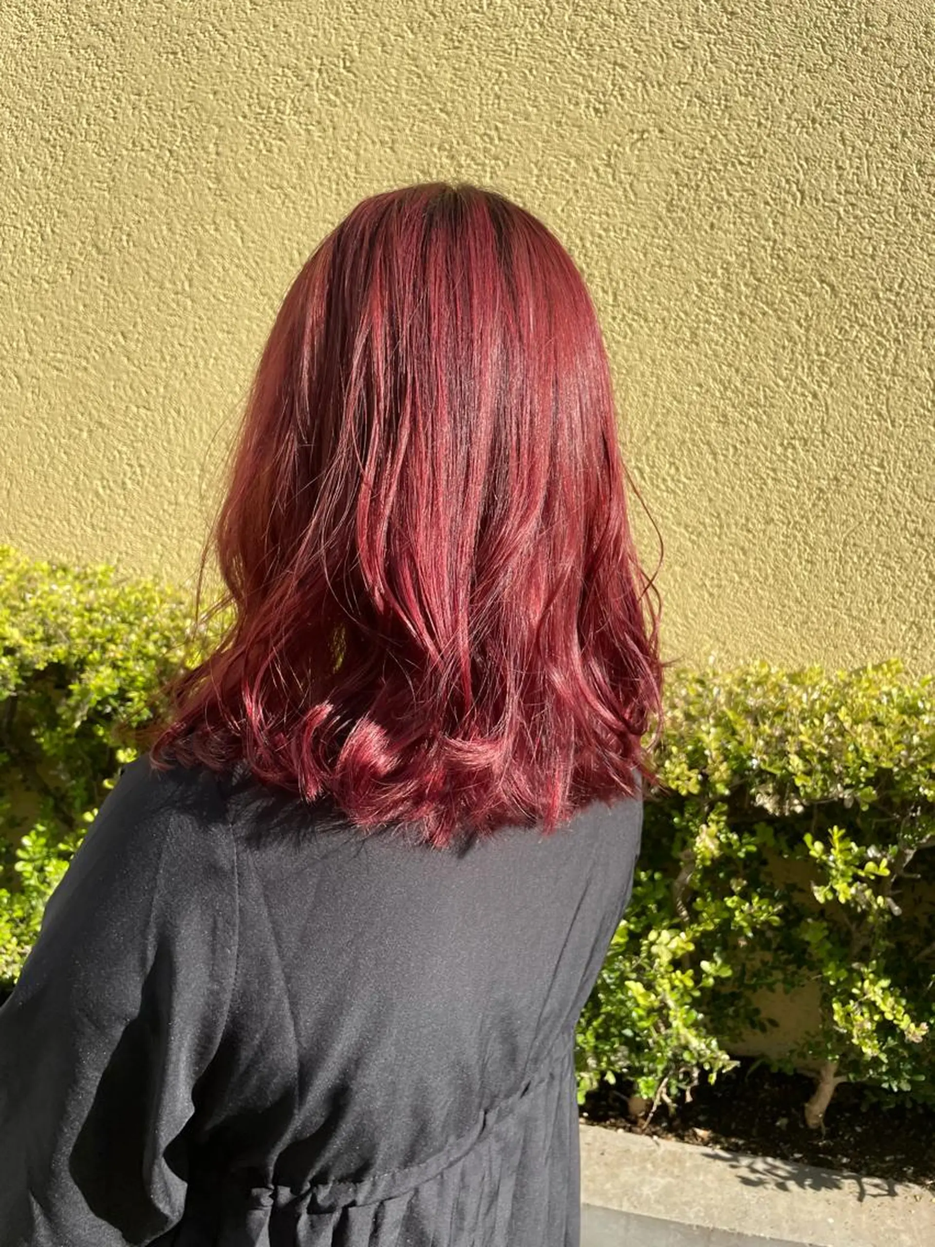 セミロング カラー ピンクカラー GO TODAY SHARE SALON 原宿本店所属・ブリーチ/ハイトーン 艶カラー/ユリナのヘアスタイル