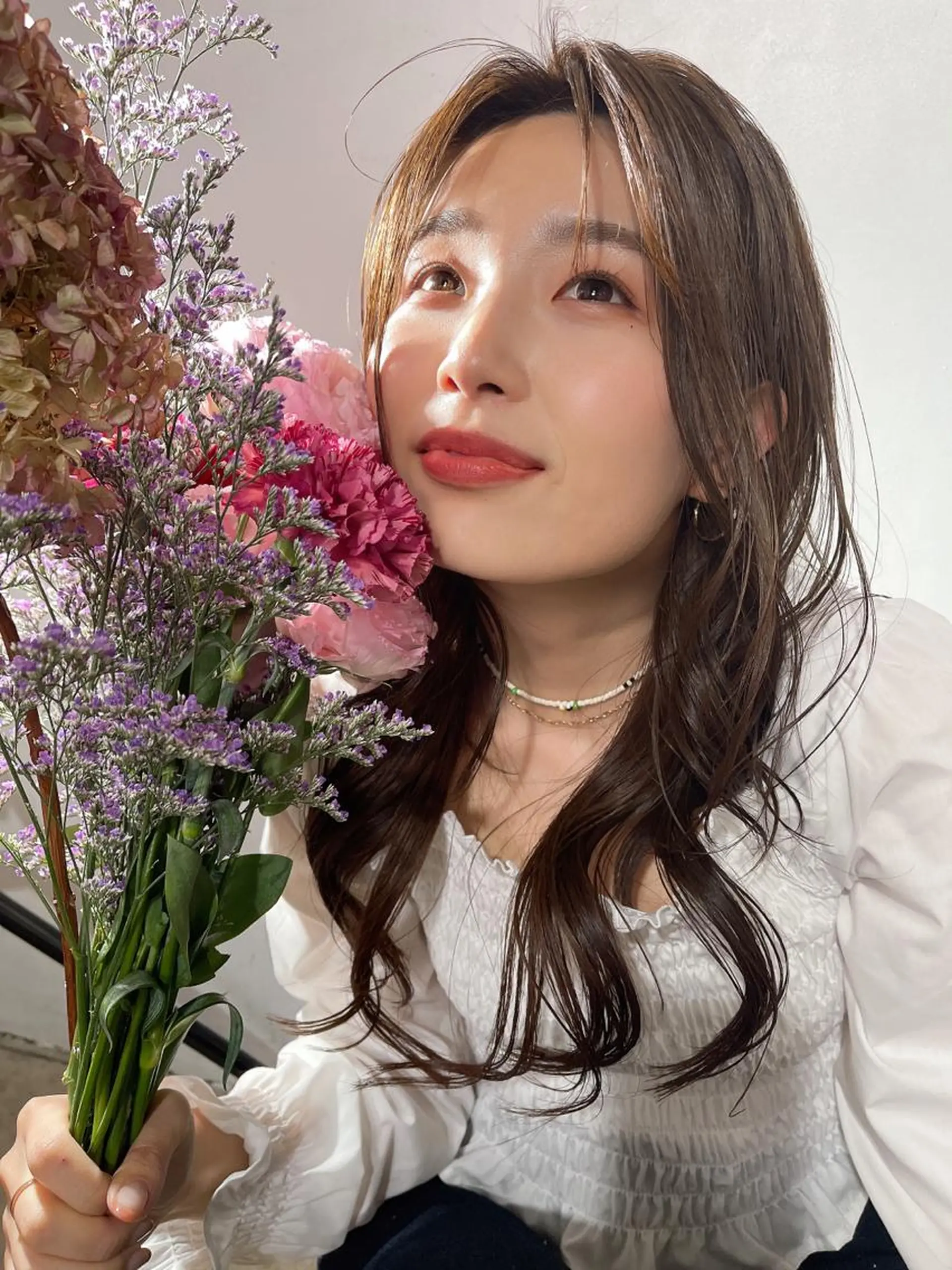 ロング 顔まわりレイヤー/ bob及川亜沙美のヘアスタイル