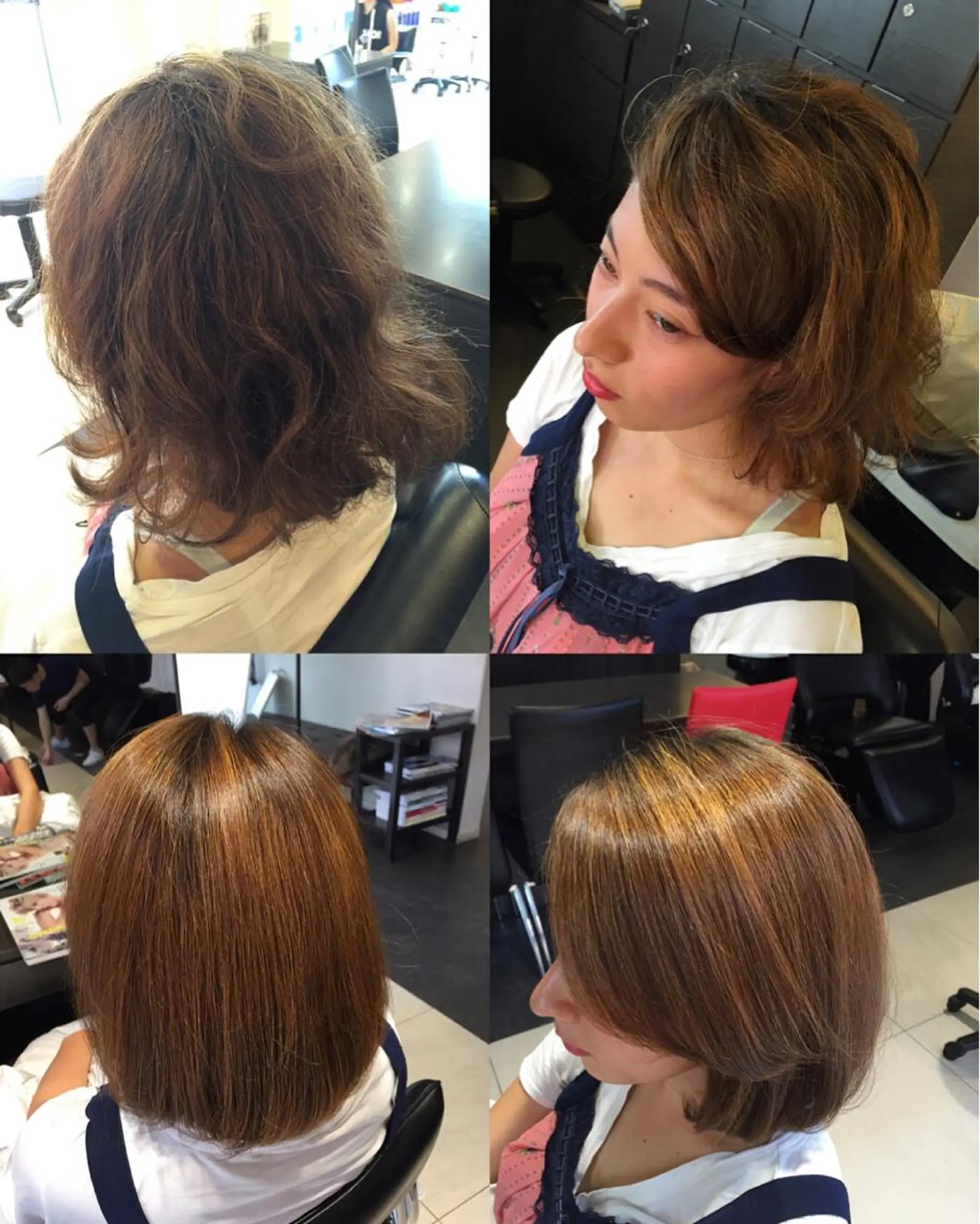 ミディアム ボブ くせ毛 シェアサロンJAM所属・東 悠磨のヘアスタイル