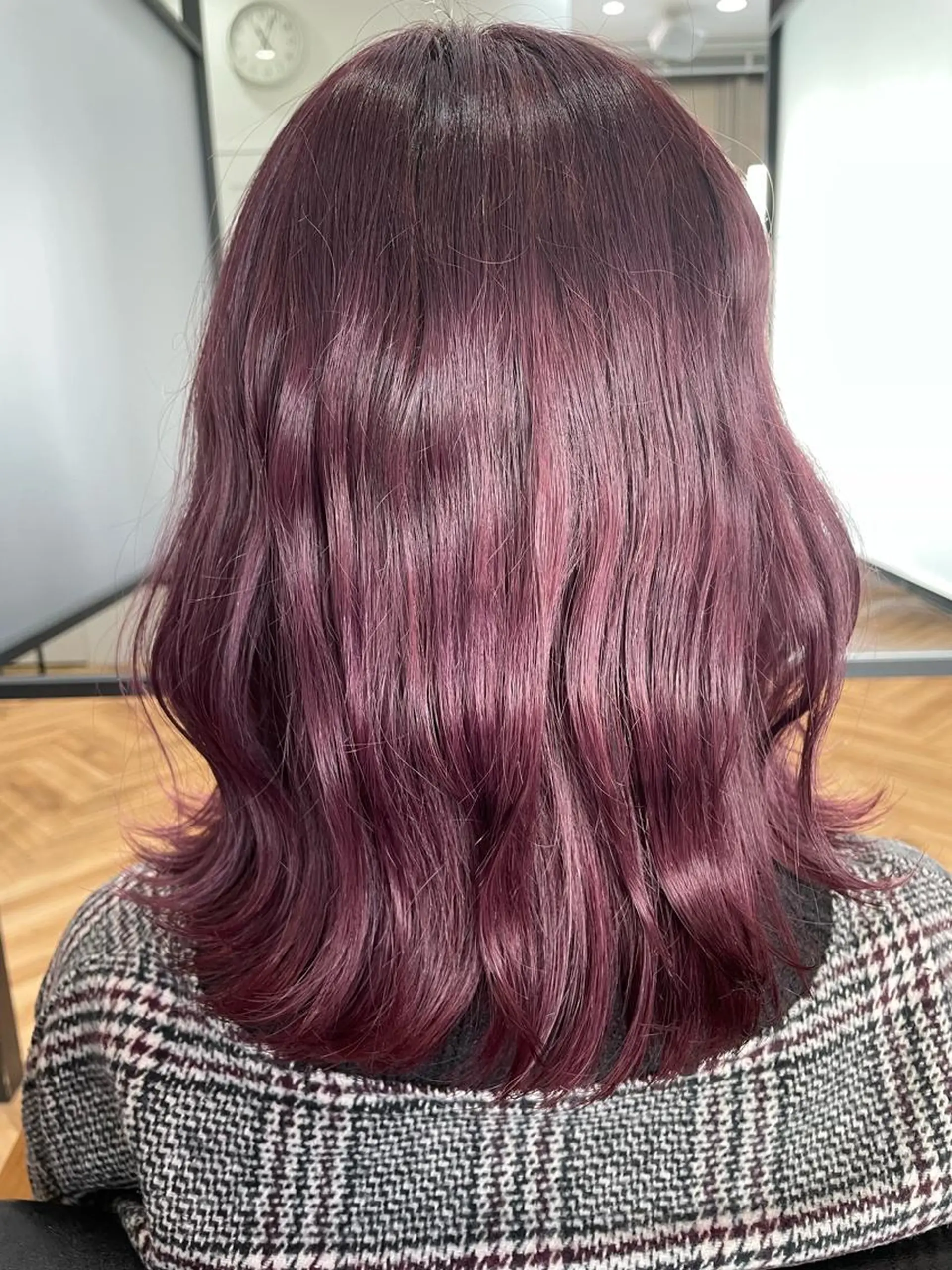 セミロング ヘアカラー トリートメント Zina 札幌 harukaのヘアスタイル