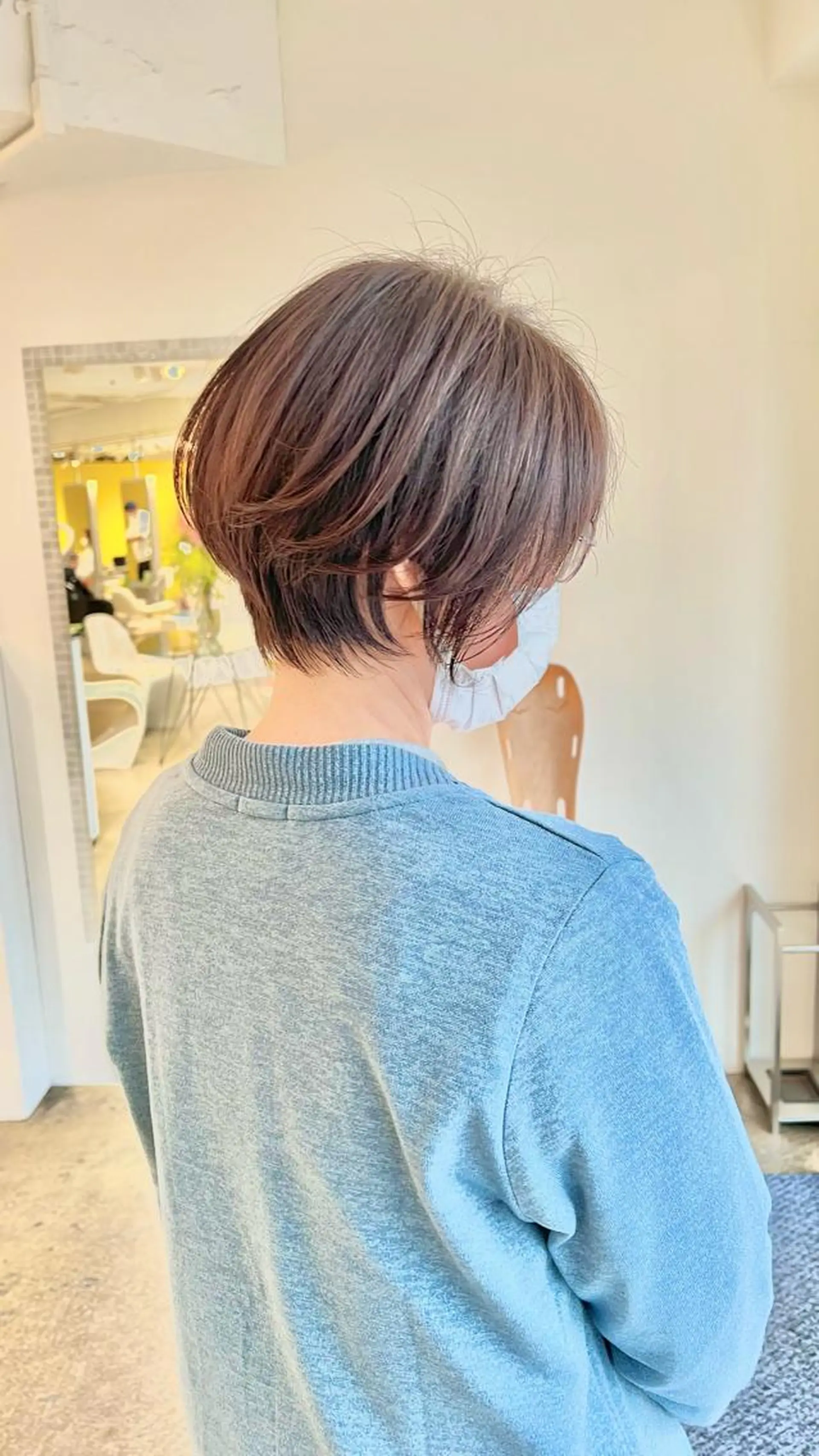 ショート カラー ショート/ボブ/縮毛 三上達大のヘアスタイル