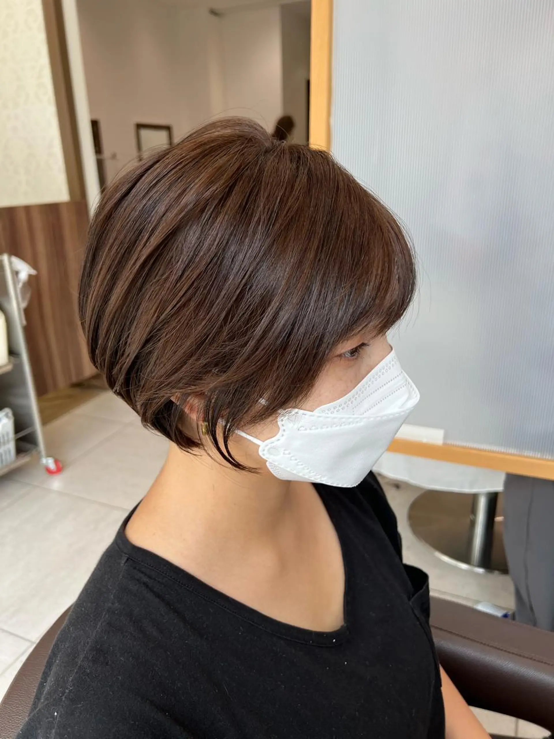 ショート カット ヘアカラー トリートメント 大人ショート/ 高下将一のヘアスタイル