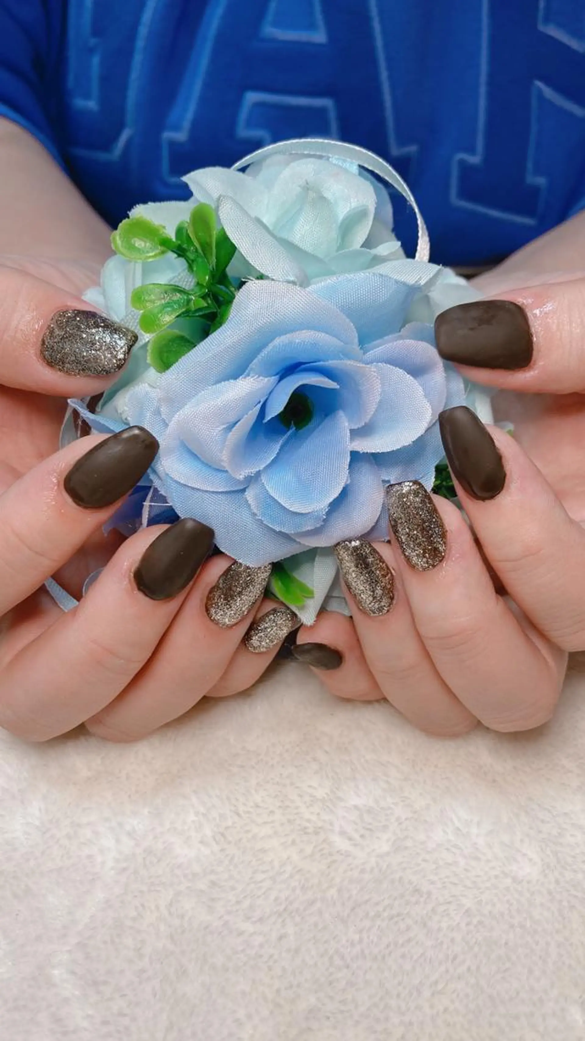 ネイル ブラウン ハンドネイル chama所属・大和田 美貴のネイルデザイン