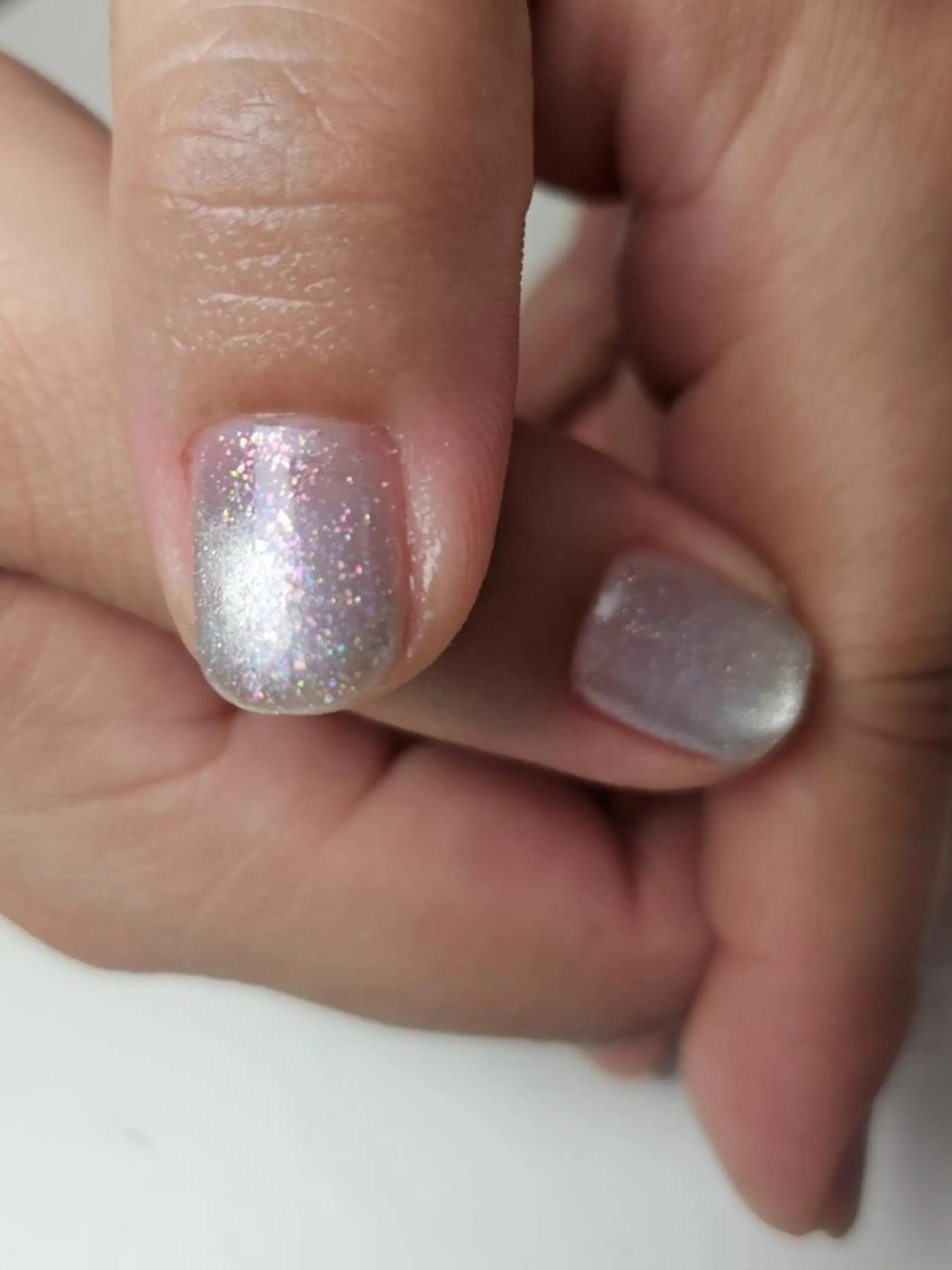 ネイル キラキラネイル マグネットネイル ラヴィアン ローズのネイルデザイン