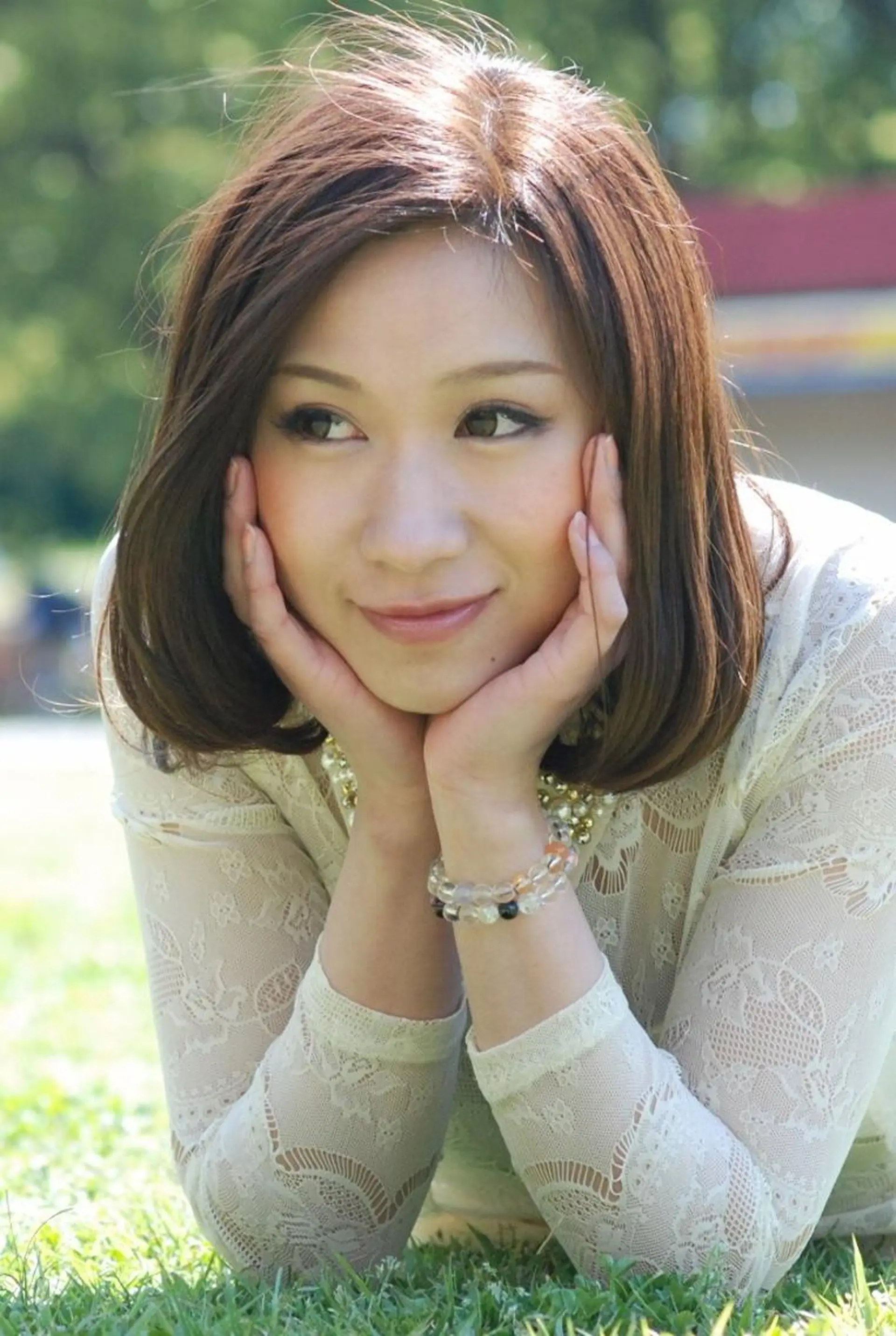 ミディアム カラー アッシュ アッシュブラウン ブラウンカラー ボブ EDUCE（エデュース）所属・長谷川 浩章のヘアスタイル