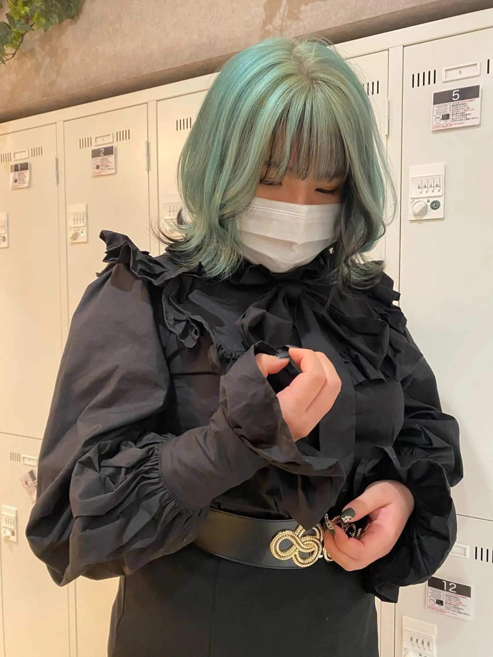 カラー ブリーチ ダブルカラー エメラルドグリーン ハイトーンカラー SIGMA(シグマ)所属・Erina レイヤー/似合わせ♡のヘアスタイル