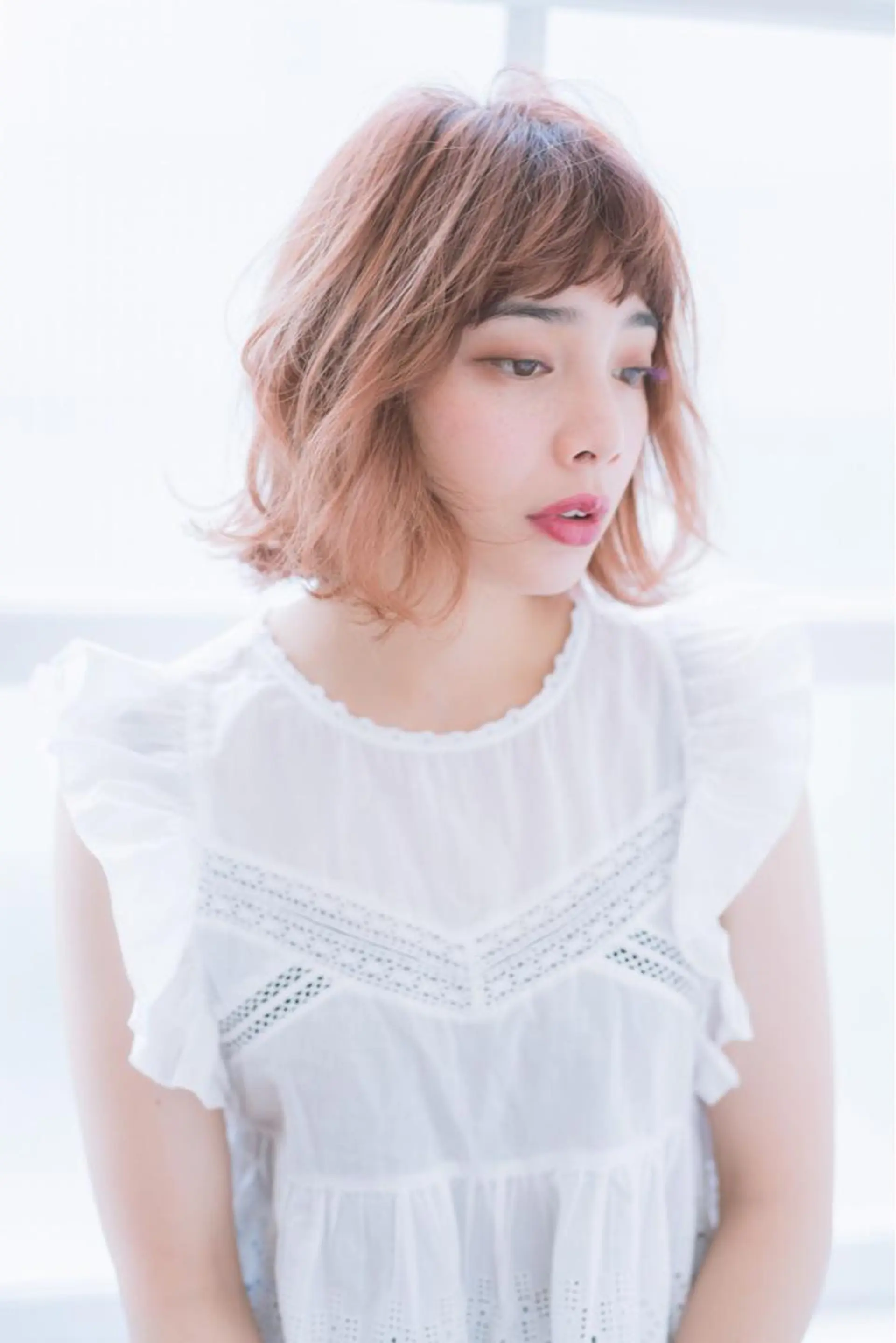 ミディアム カラー パーマ ヘアアレンジ 脱白髪染め特化GBG 自由が丘所属・【白髪ぼかし 専門GBG】自由が丘のヘアスタイル