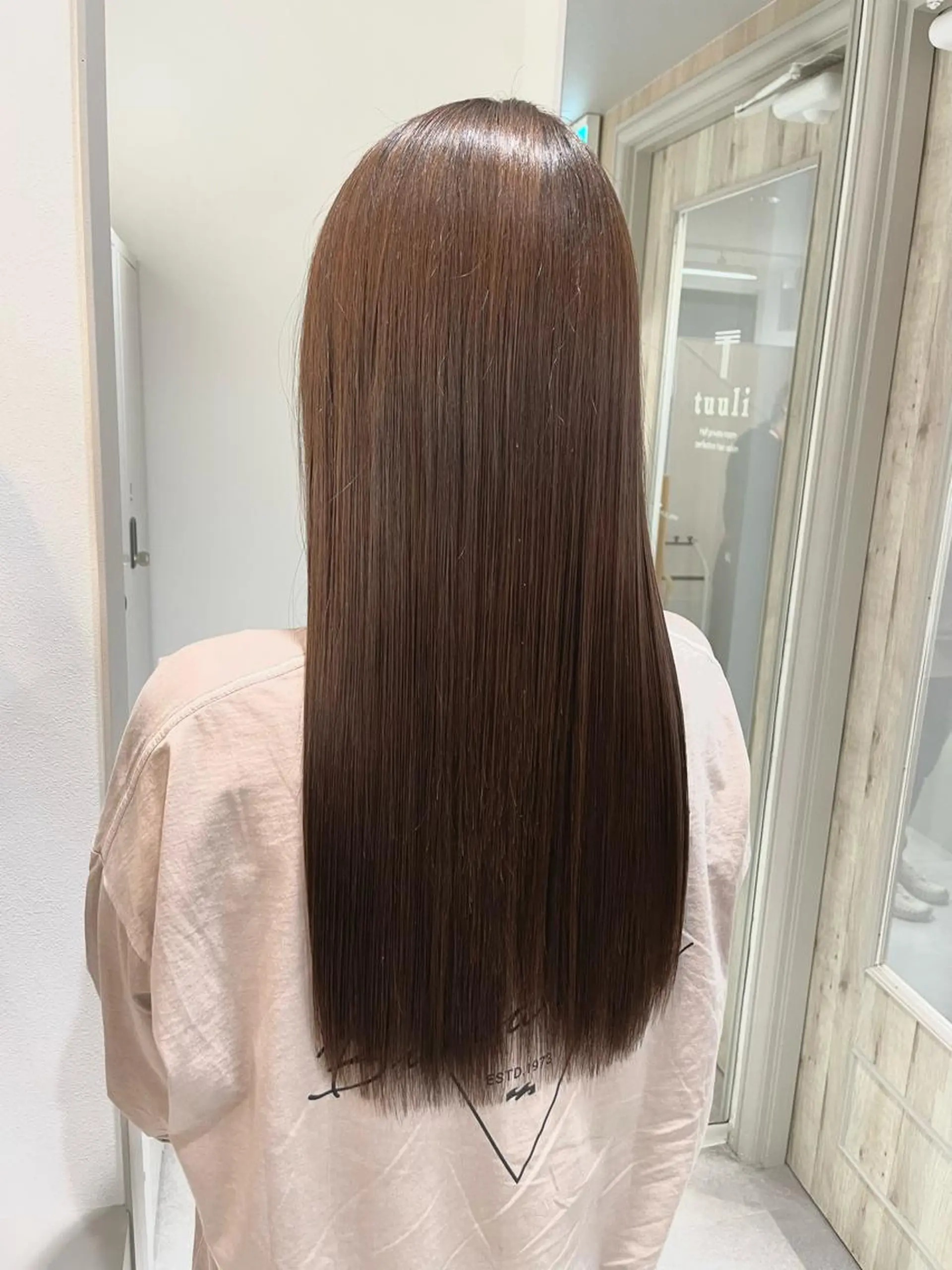 ロング カラー カット ヘアカラー トリートメント 西 めぐみのヘアスタイル