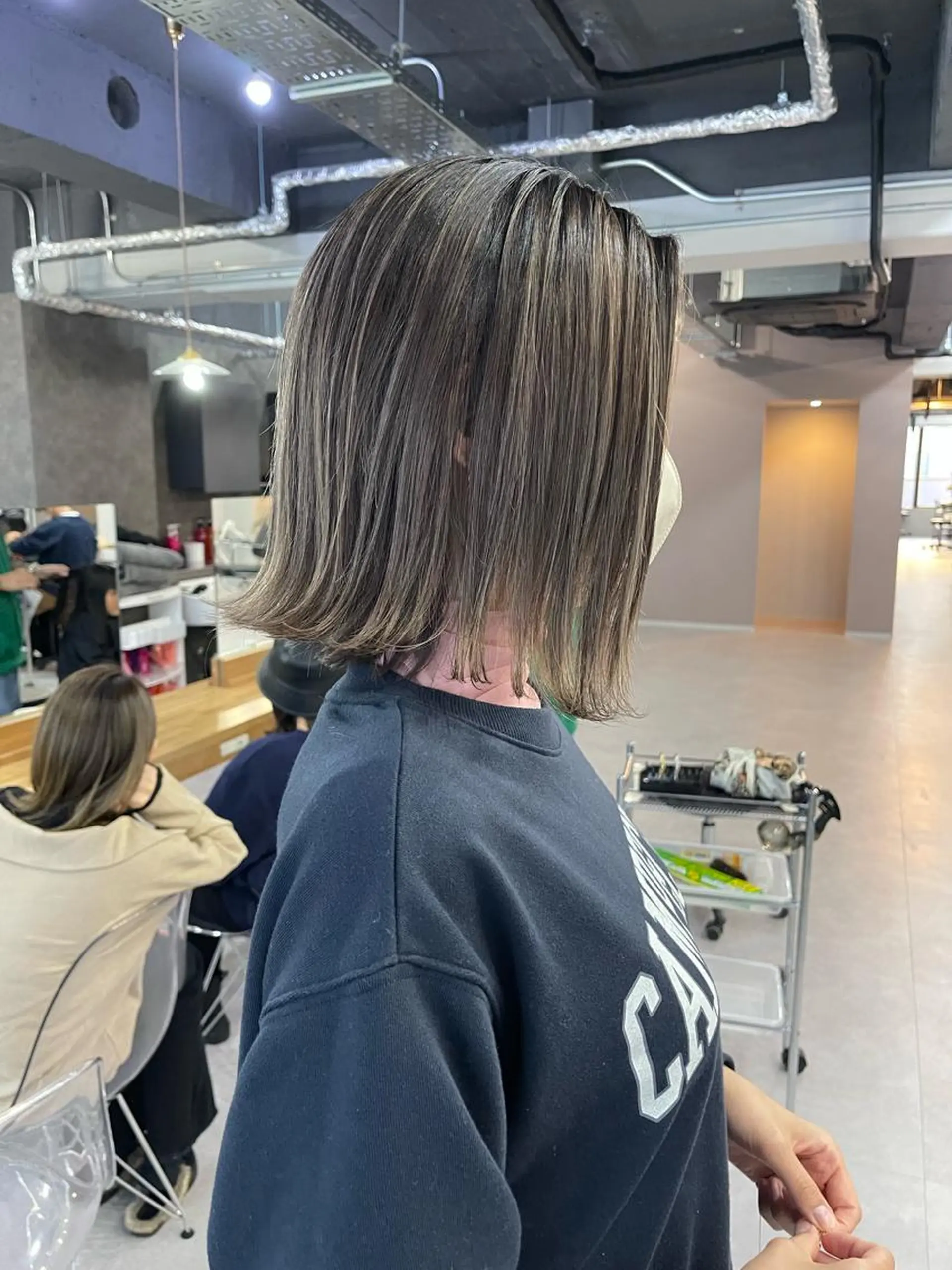 ミディアム カラー カット ヘアカラー トリートメント Reb_keiji 👑小倉圭司のヘアスタイル