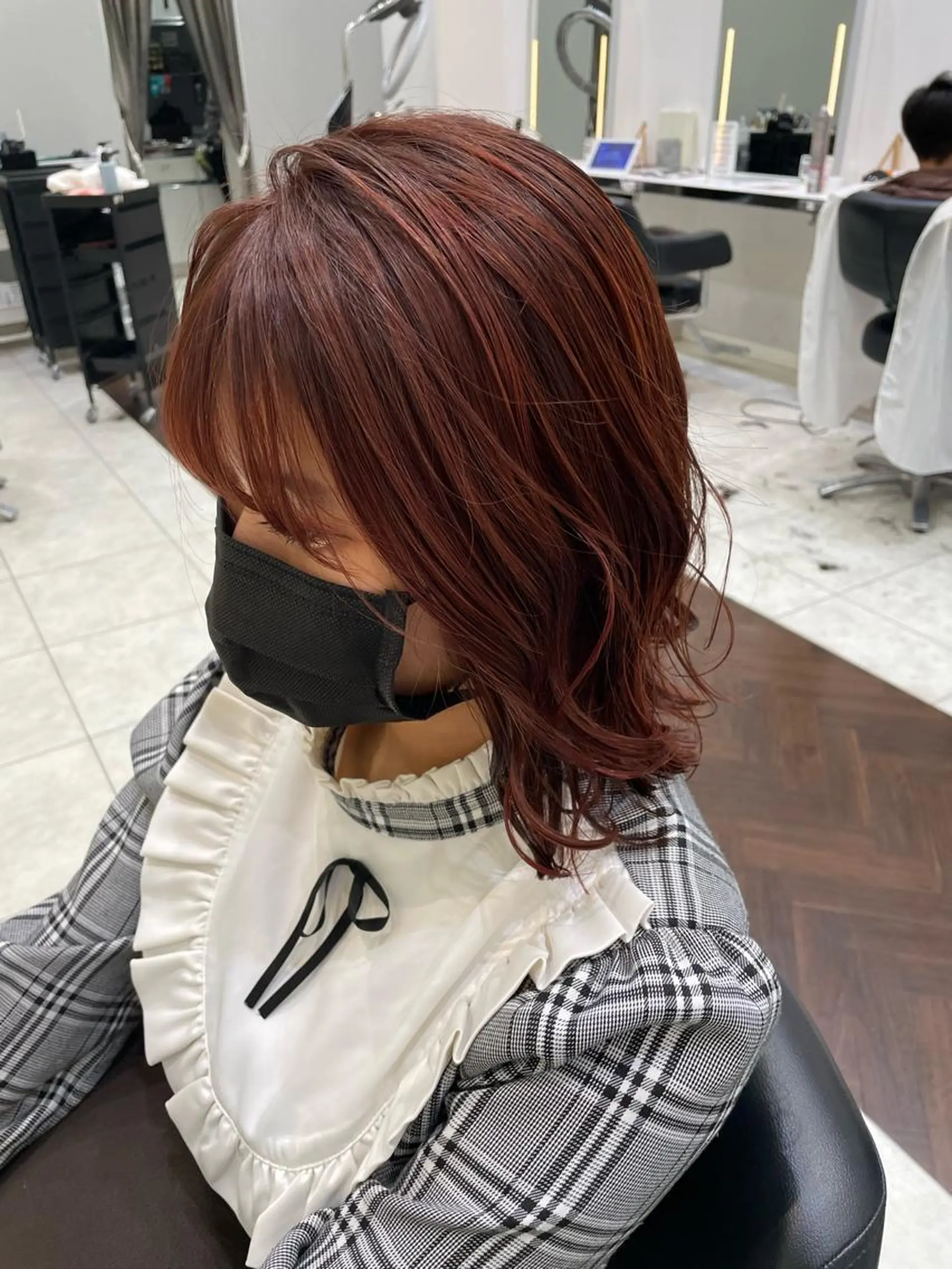 ミディアム GOAT_茅ヶ崎 キシ サクラのヘアスタイル