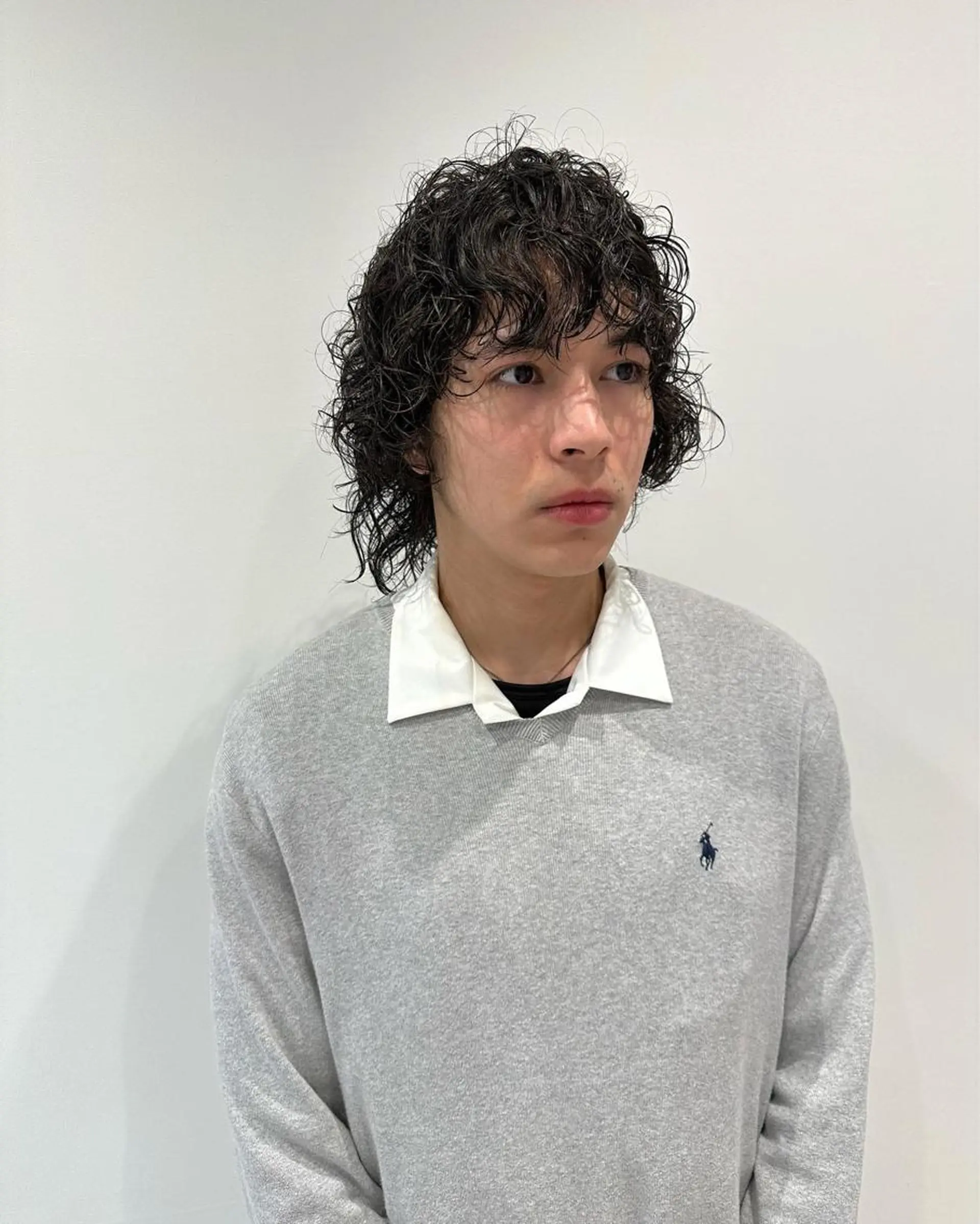 ミディアム パーマ メンズ パーマ/ハイトーン スパイキー/神田正紀のヘアスタイル