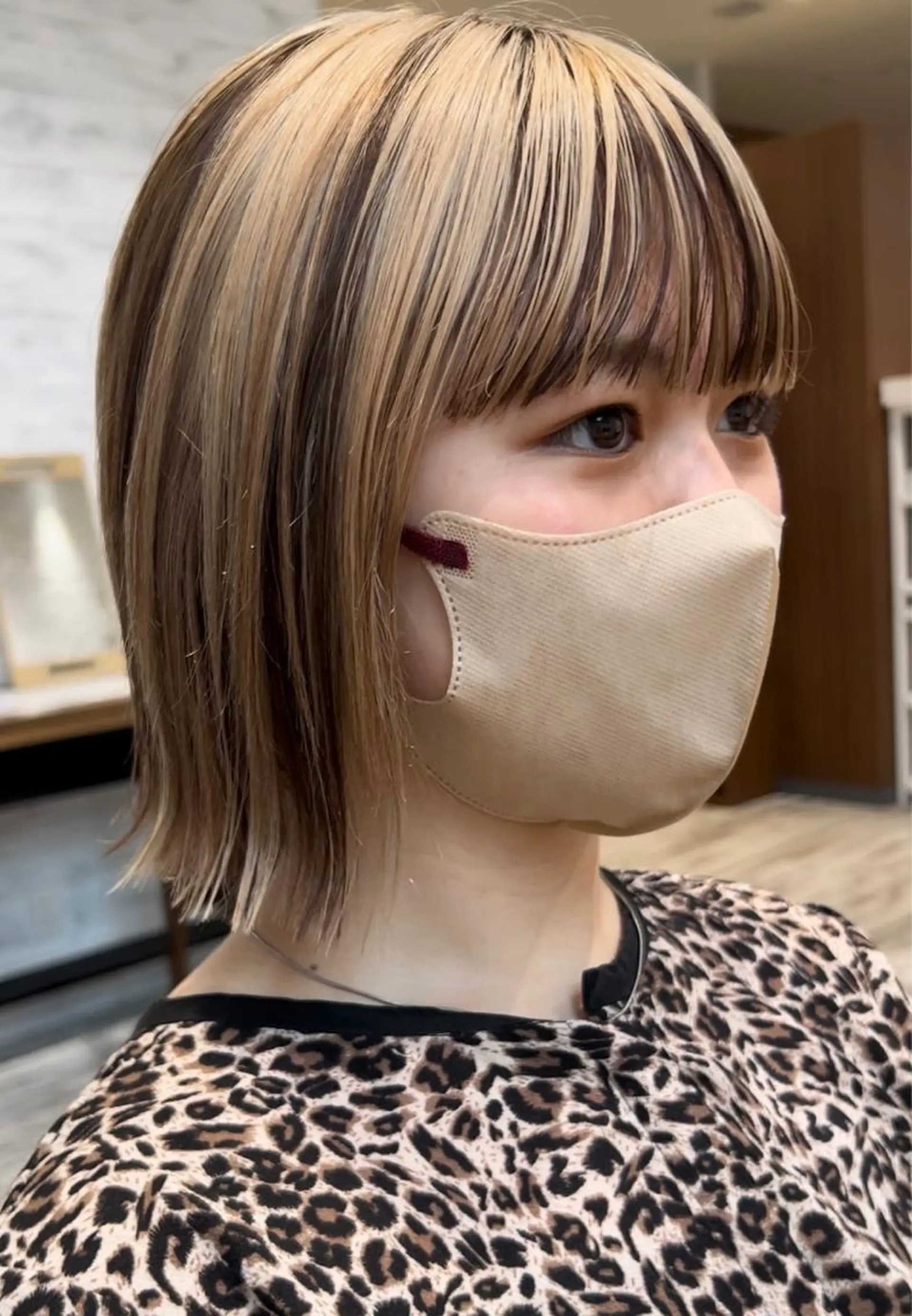 ショート 切りっぱなしボブ ボブ 栗原 瑞稀のヘアスタイル